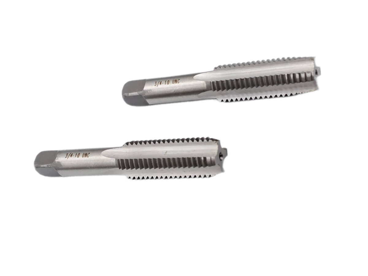 Метчик дюймовый UNC 3/4" 10 нитей 9ХС комплект из 2-х штук Agteh