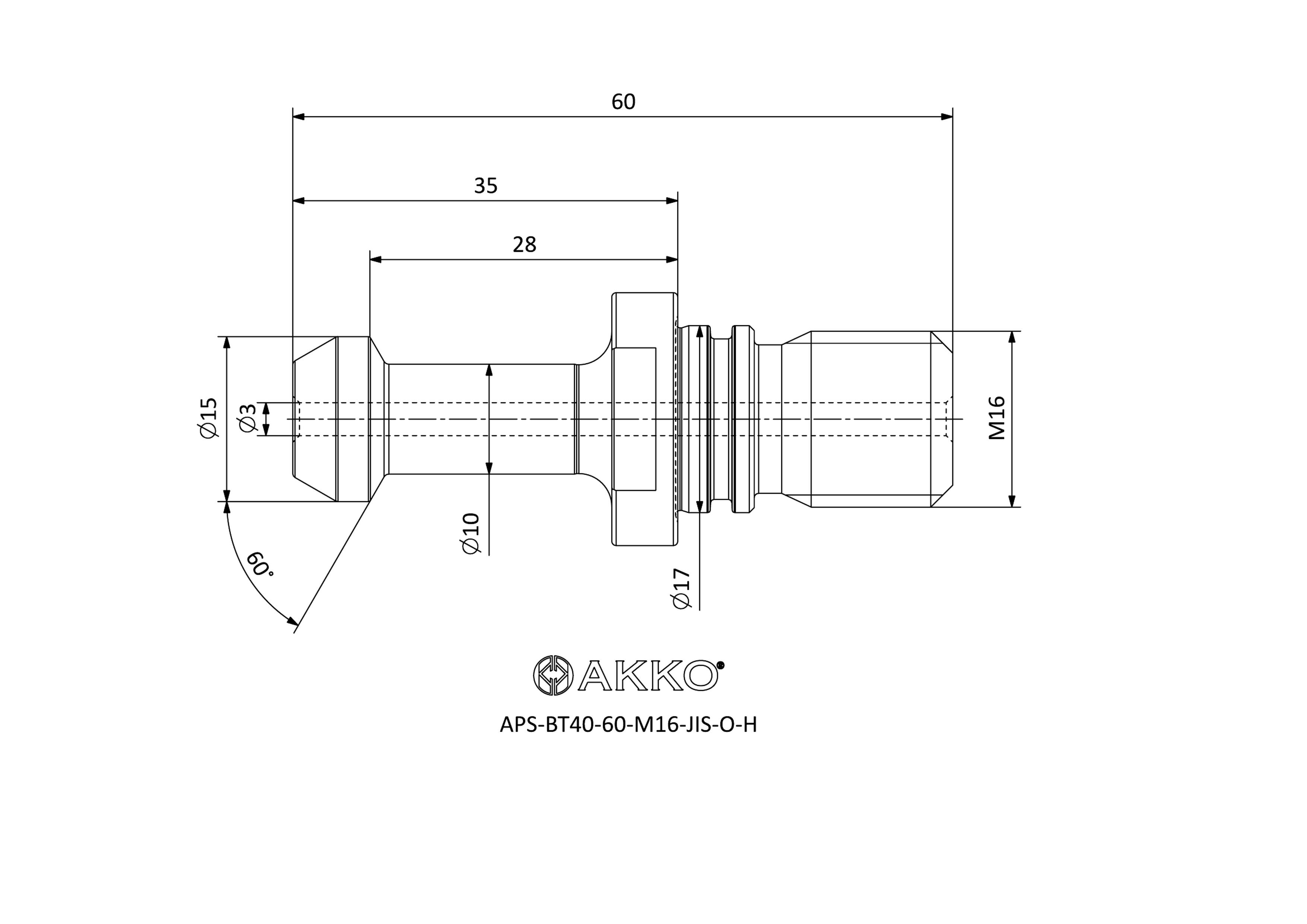 AKKO APS-BT40-60-M16-JIS-O-H — фото 3