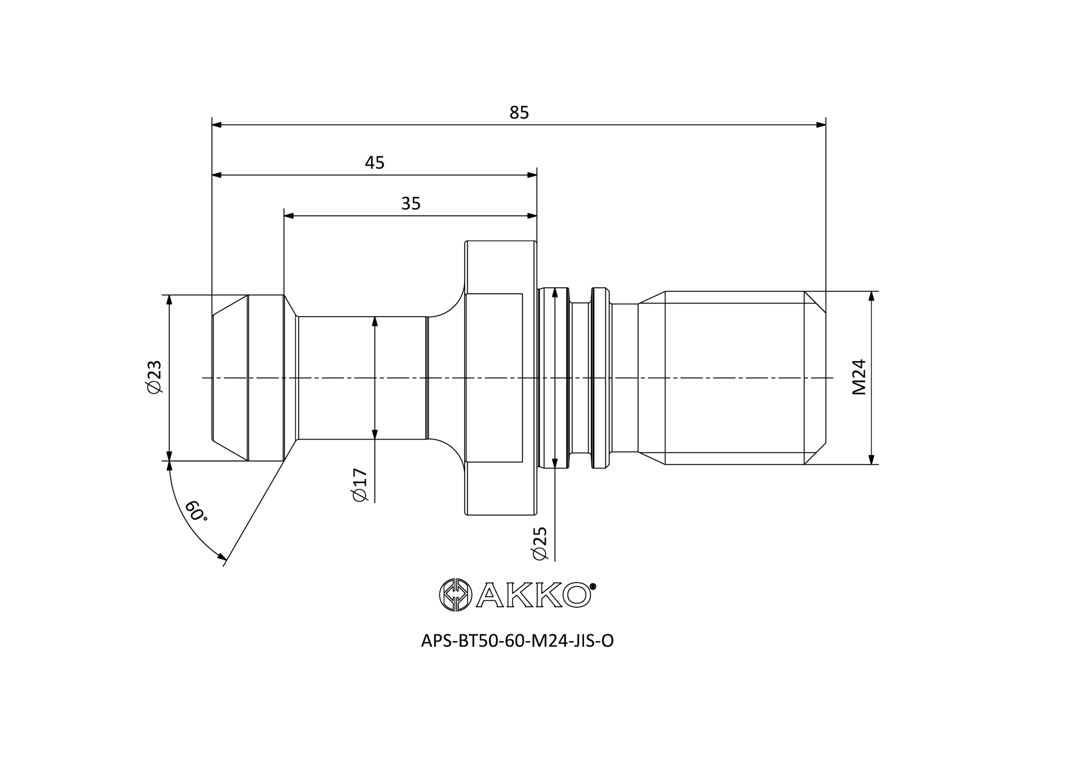 AKKO APS-BT50-60-M24-JIS-O — фото 3