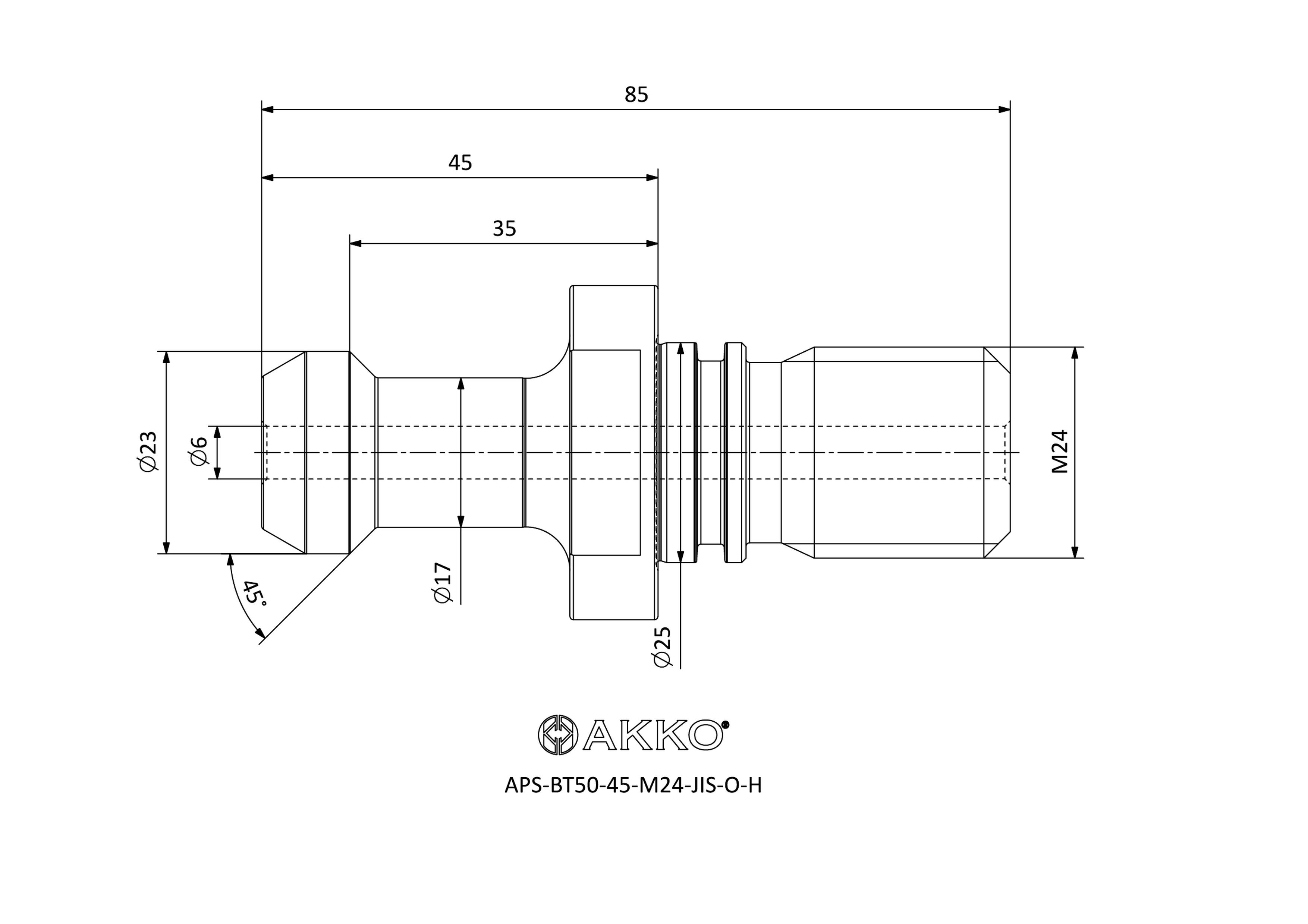 AKKO APS-BT50-45-M24-JIS-O-H — фото 3