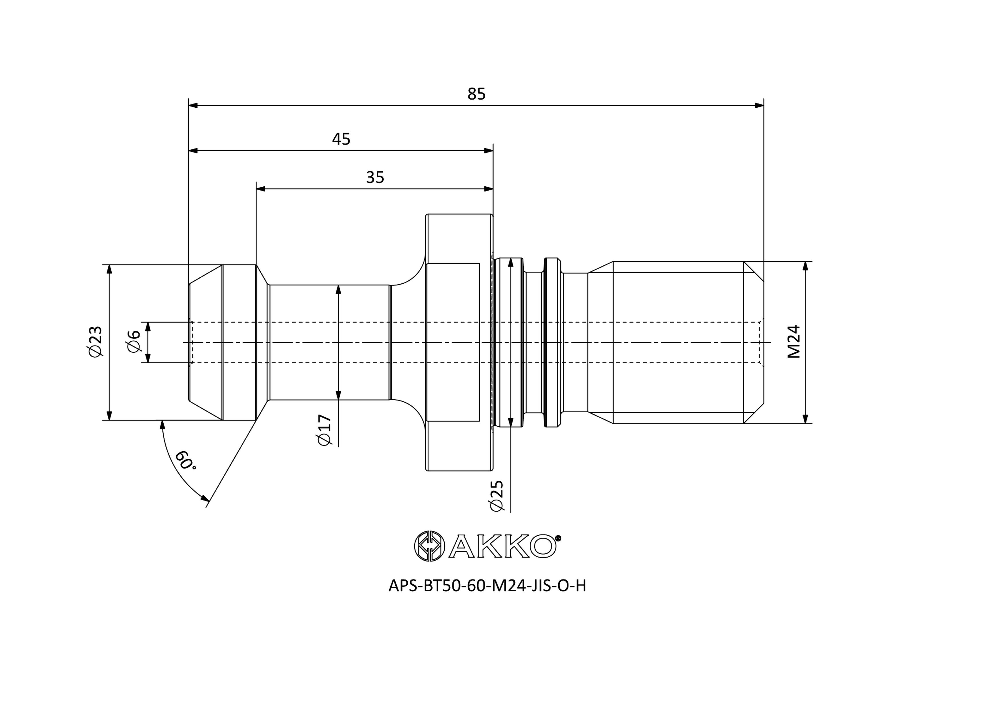 AKKO APS-BT50-60-M24-JIS-O-H — фото 3