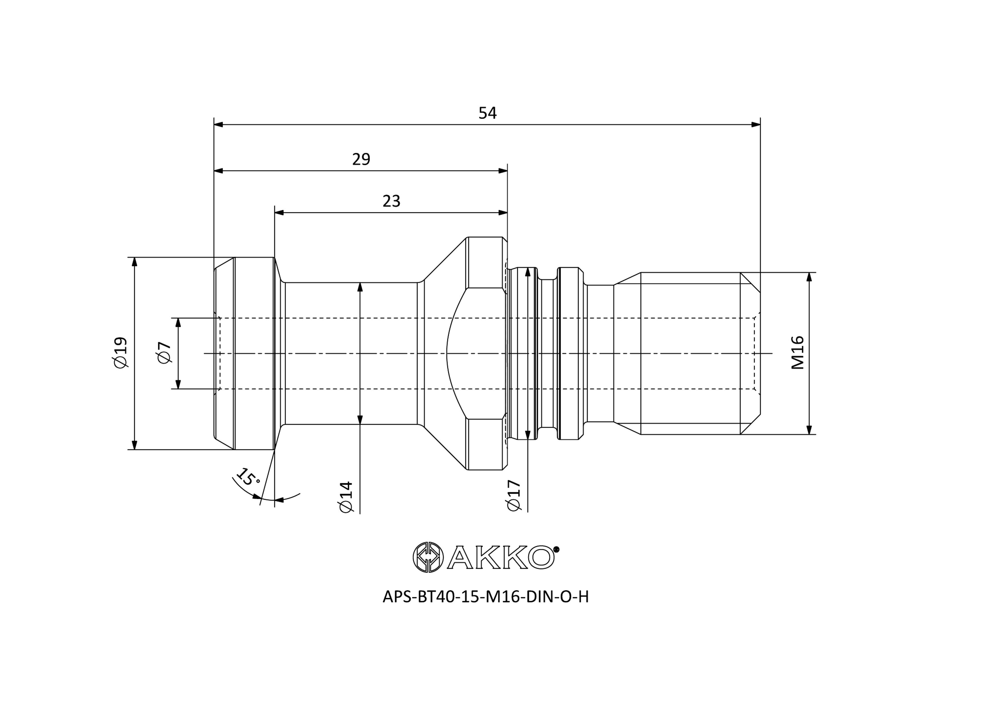AKKO APS-BT40-15-M16-DIN-O-H — фото 3