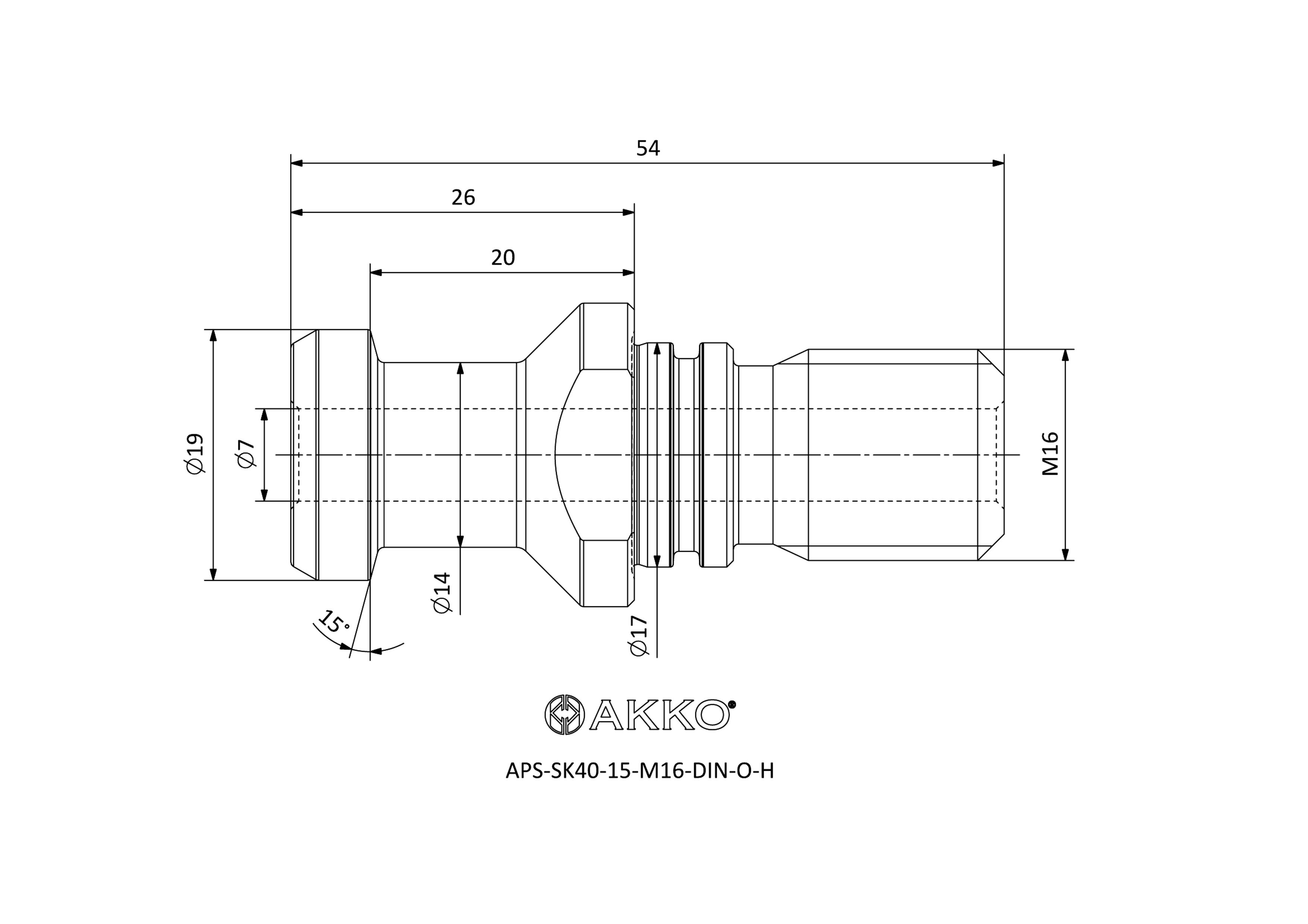 AKKO APS-SK40-15-M16-DIN-O-H — фото 3