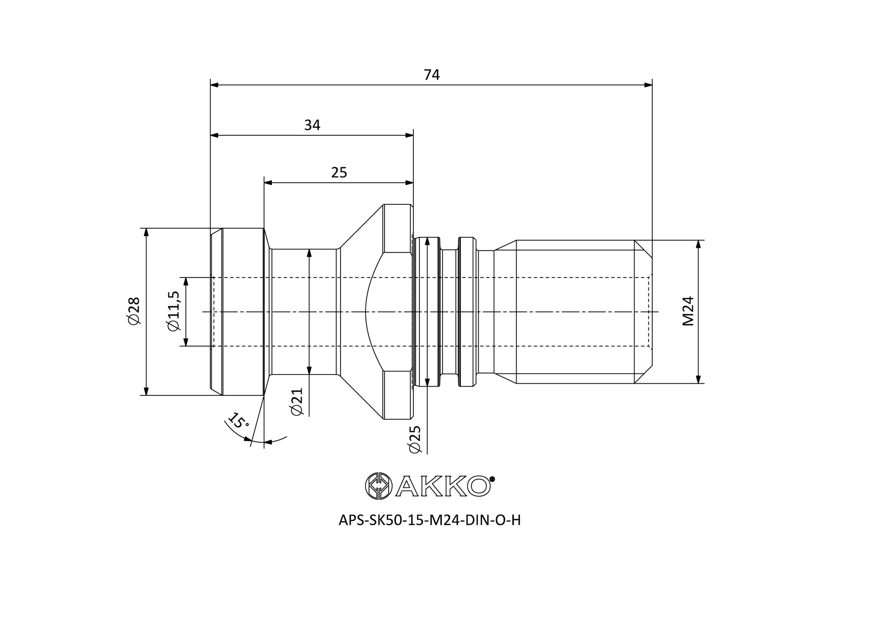 AKKO APS-SK50-15-M24-DIN-O-H — фото 3