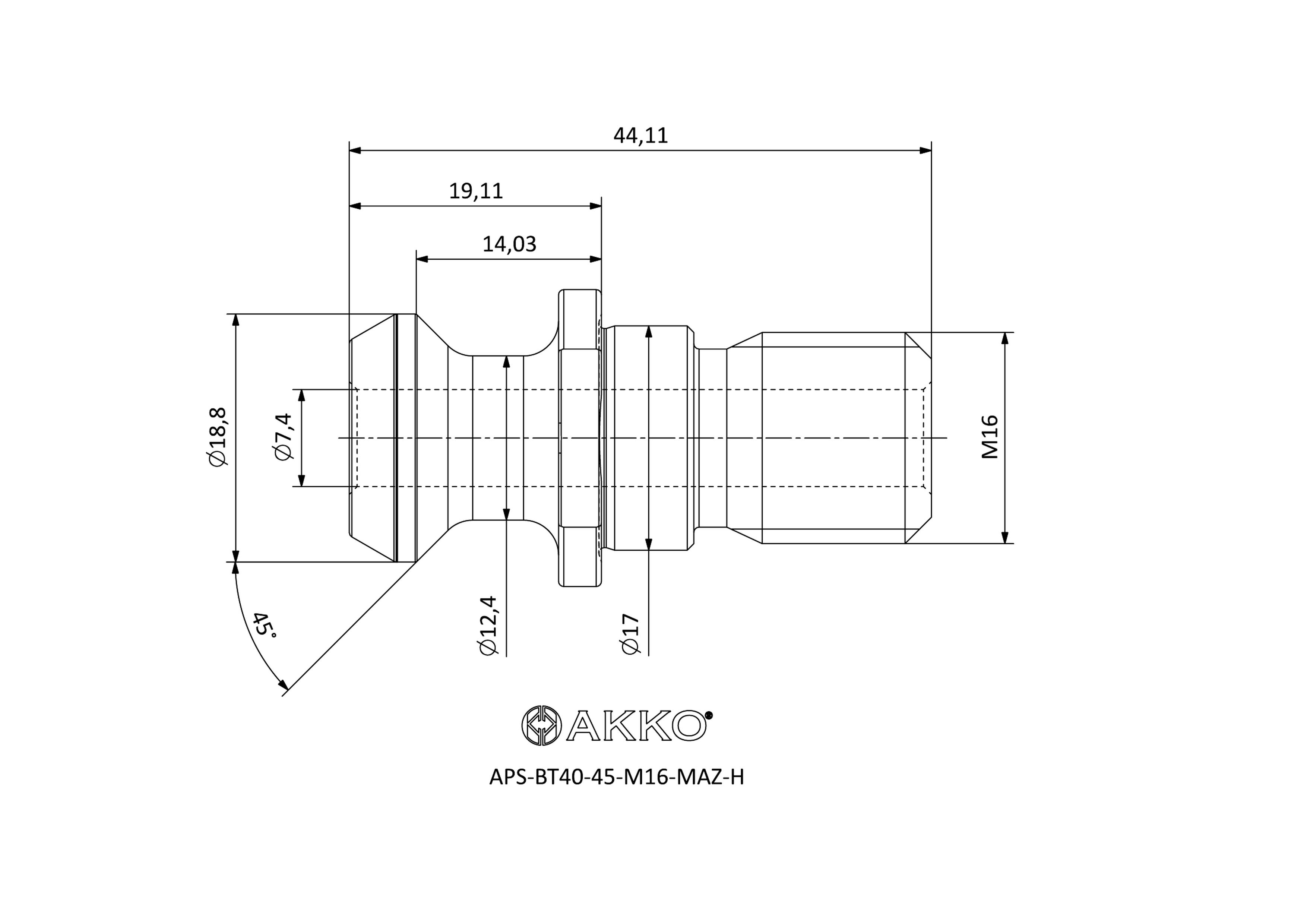 AKKO APS-BT40-45-M16-MAZ-H — фото 3