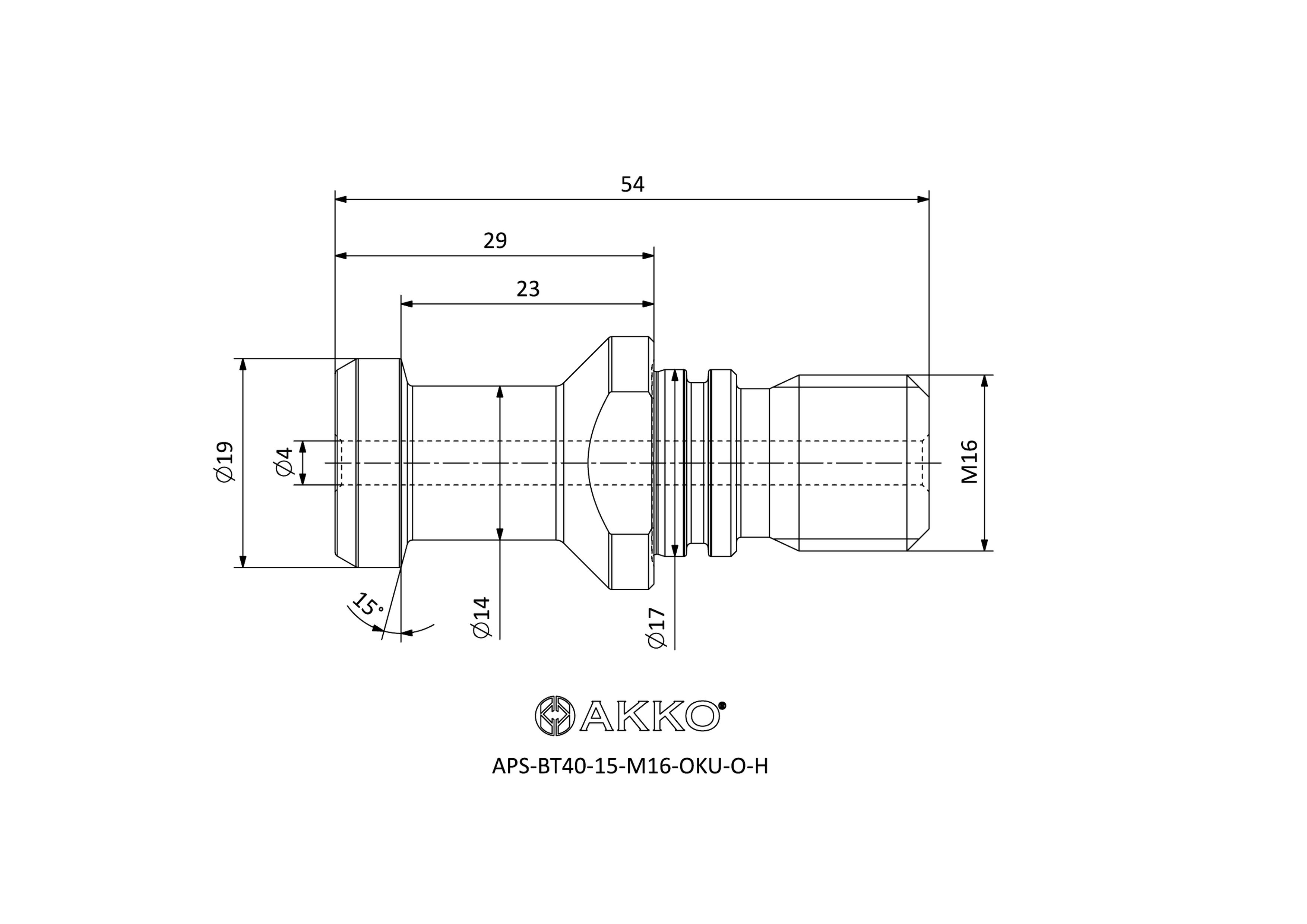 AKKO APS-BT40-15-M16-OKU-O-H — фото 3