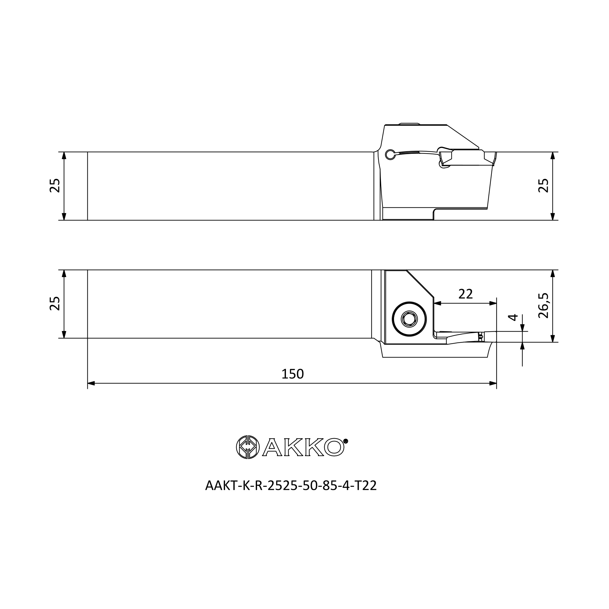 AKKO AAKT-K-R-2525-50-85-4-T22 — фото 3