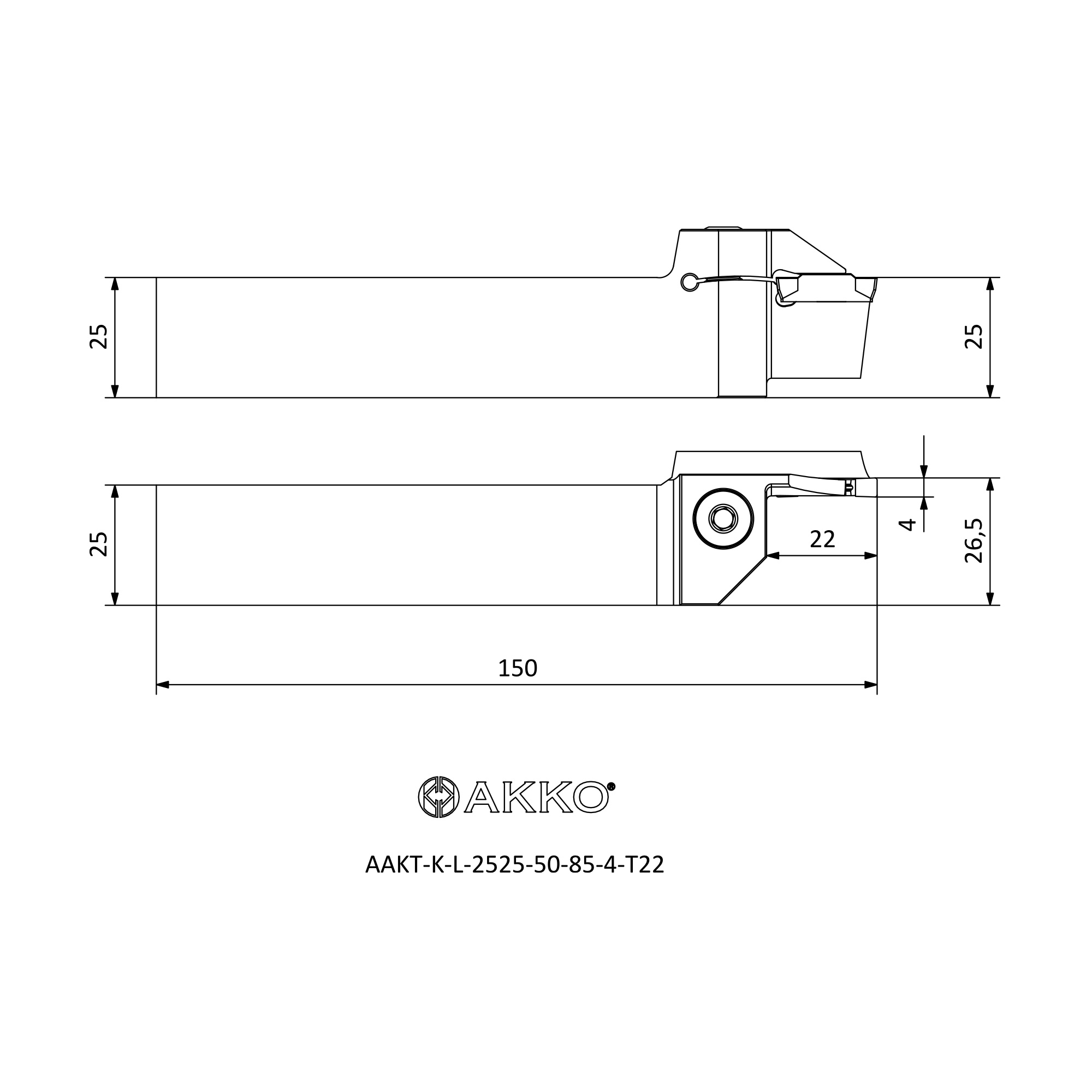 AKKO AAKT-K-L-2525-50-85-4-T22 — фото 3