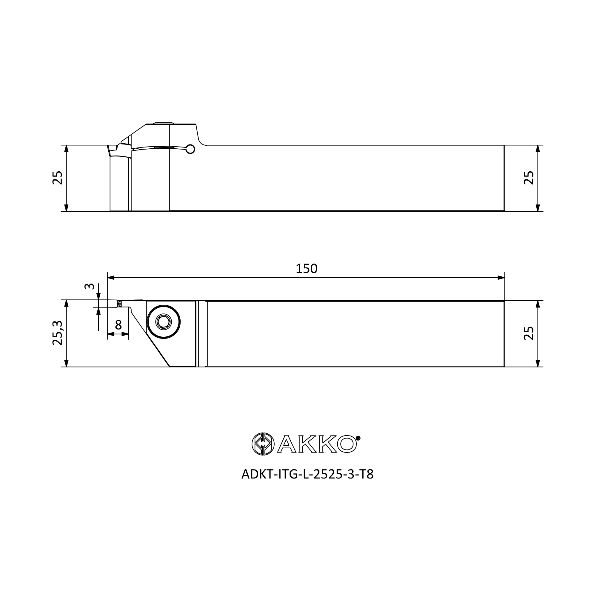 AKKO ADKT-ITG-L-2525-3-T8 — фото 3