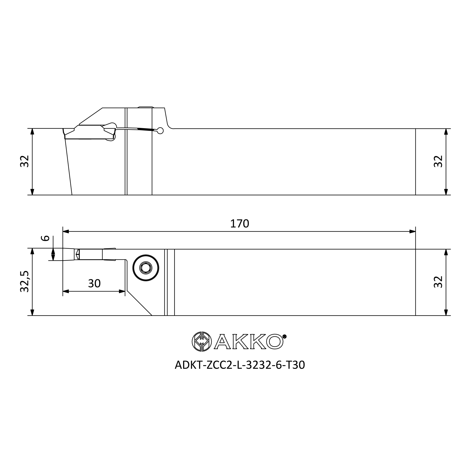 AKKO ADKT-ZCC2-L-3232-6-T30 — фото 3