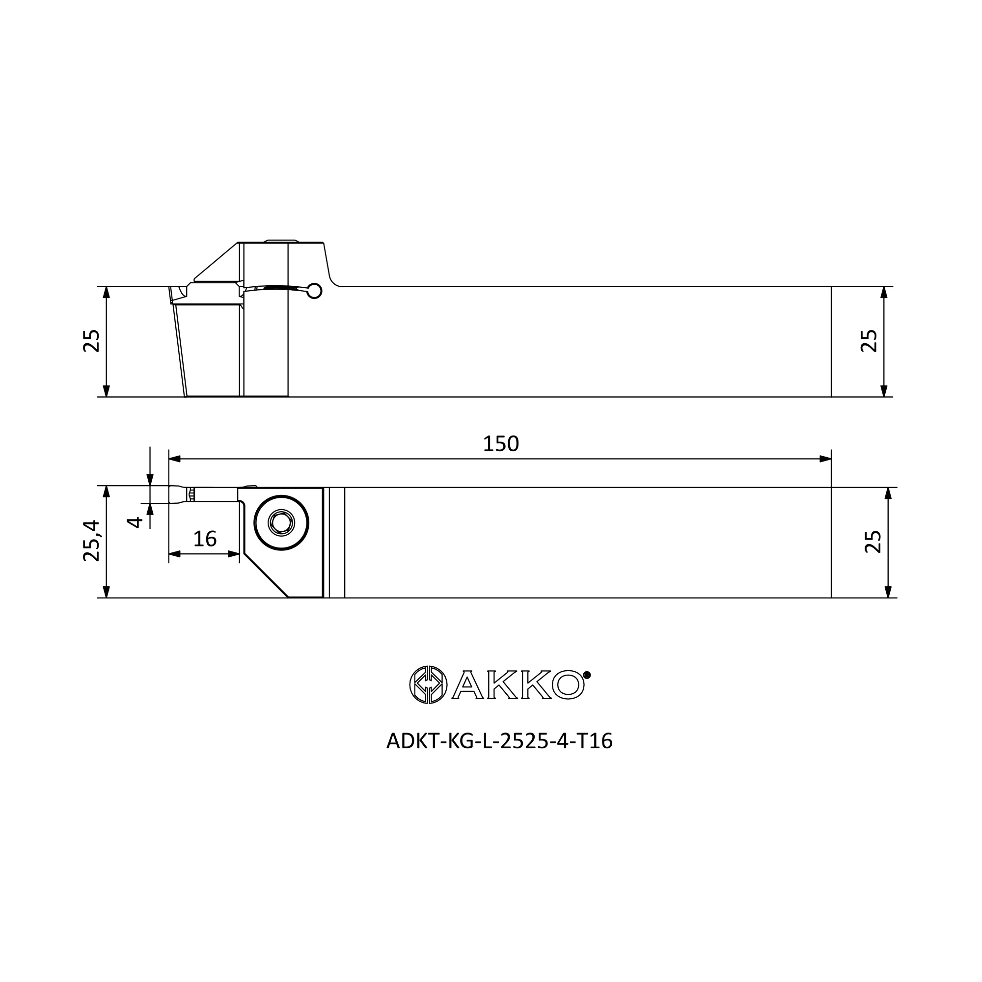 AKKO ADKT-KG-L-2525-4-T16 — фото 3