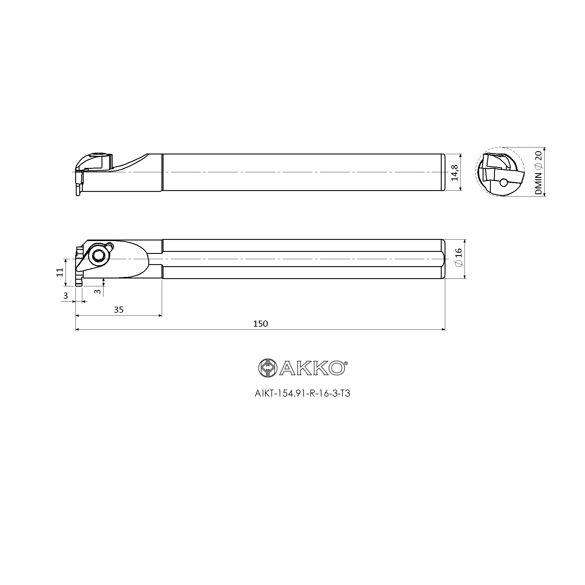 AKKO AIKT-154.91-R-16-3-T3 — фото 3