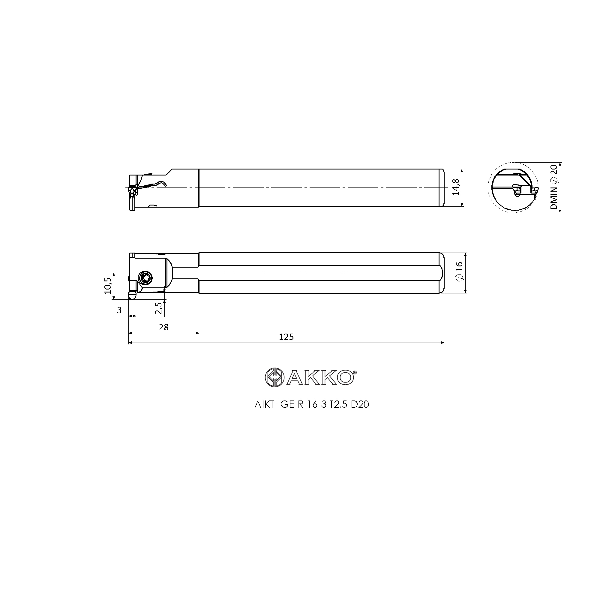AKKO AIKT-IGE-R-16-3-T2.5-D20 — фото 3