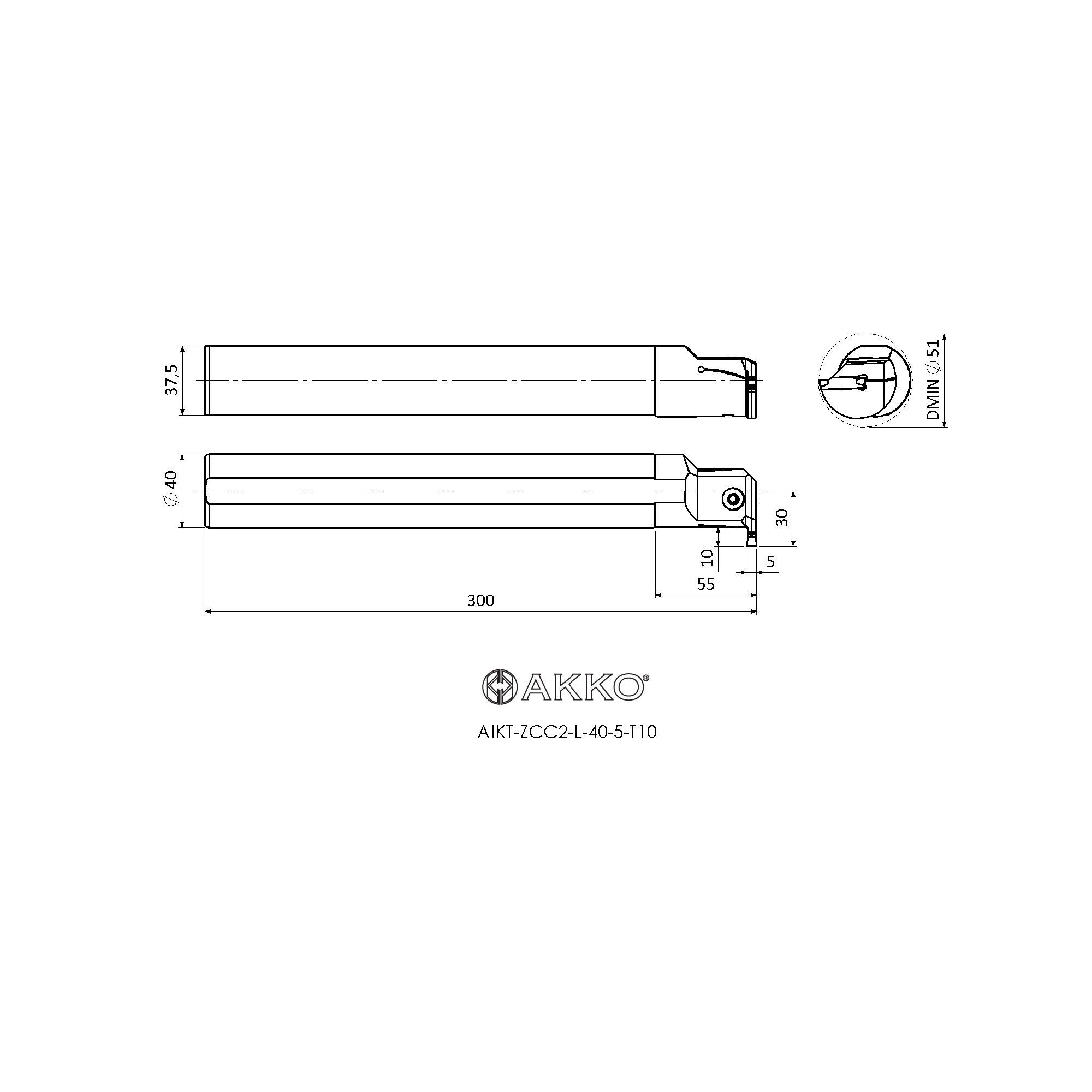 AKKO AIKT-ZCC2-L-40-5-T10 — фото 3