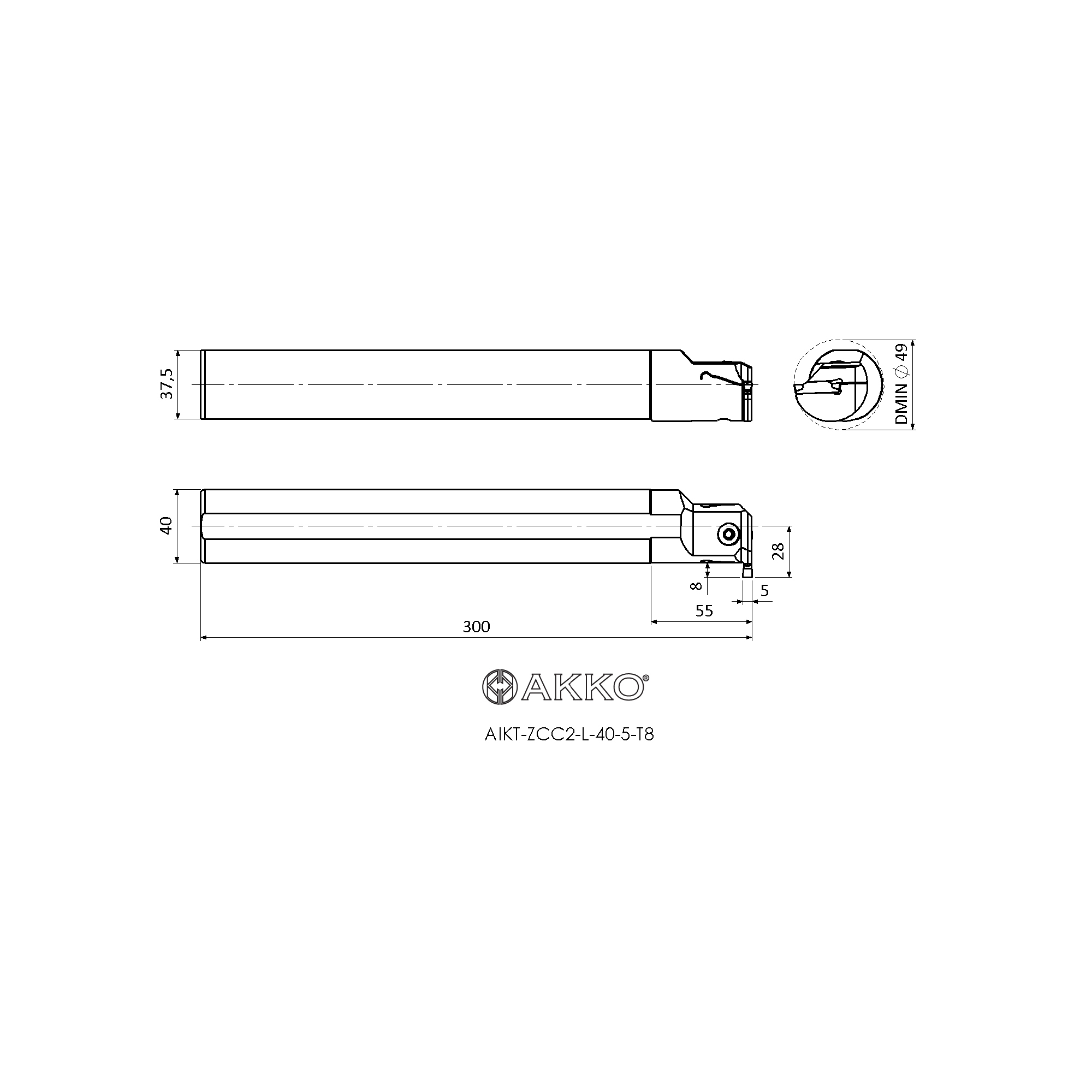 AKKO AIKT-ZCC2-L-40-5-T8 — фото 3