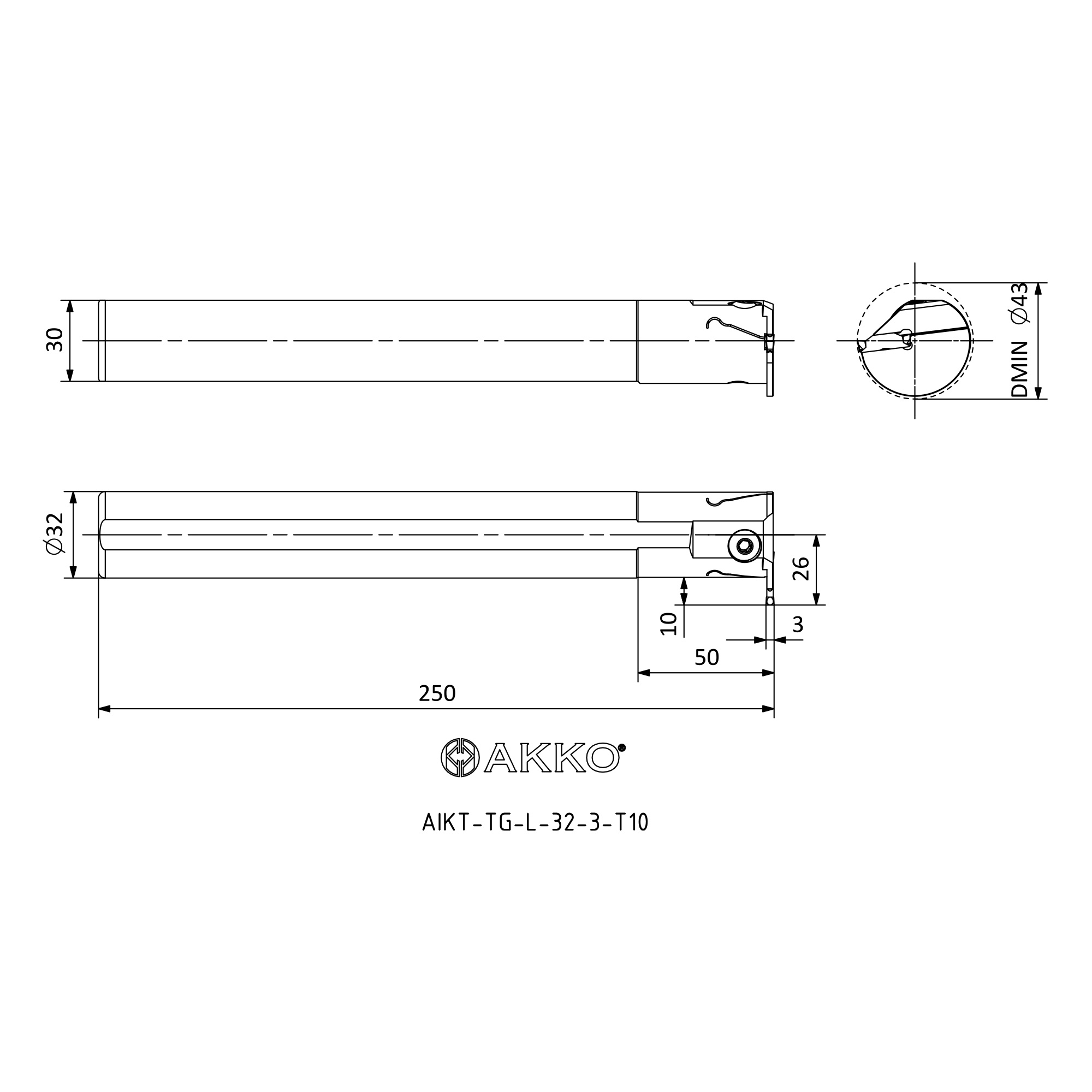 AKKO AIKT-TG-L-32-3-T10 — фото 3
