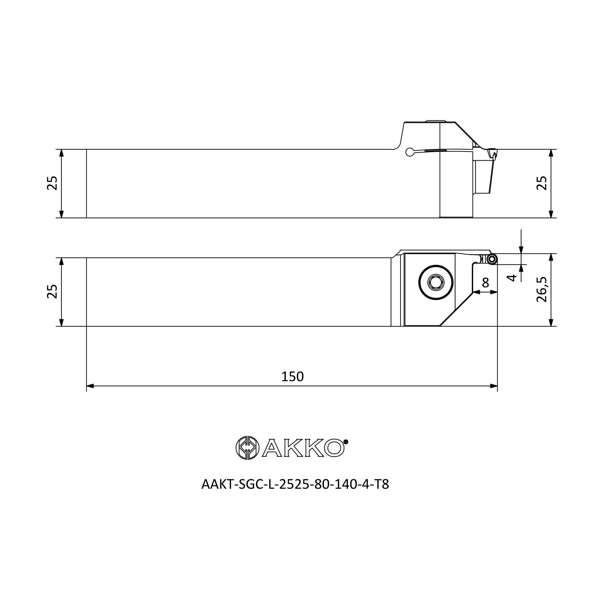 AKKO AAKT-SGC-L-2525-80-140-4-T8 — фото 3