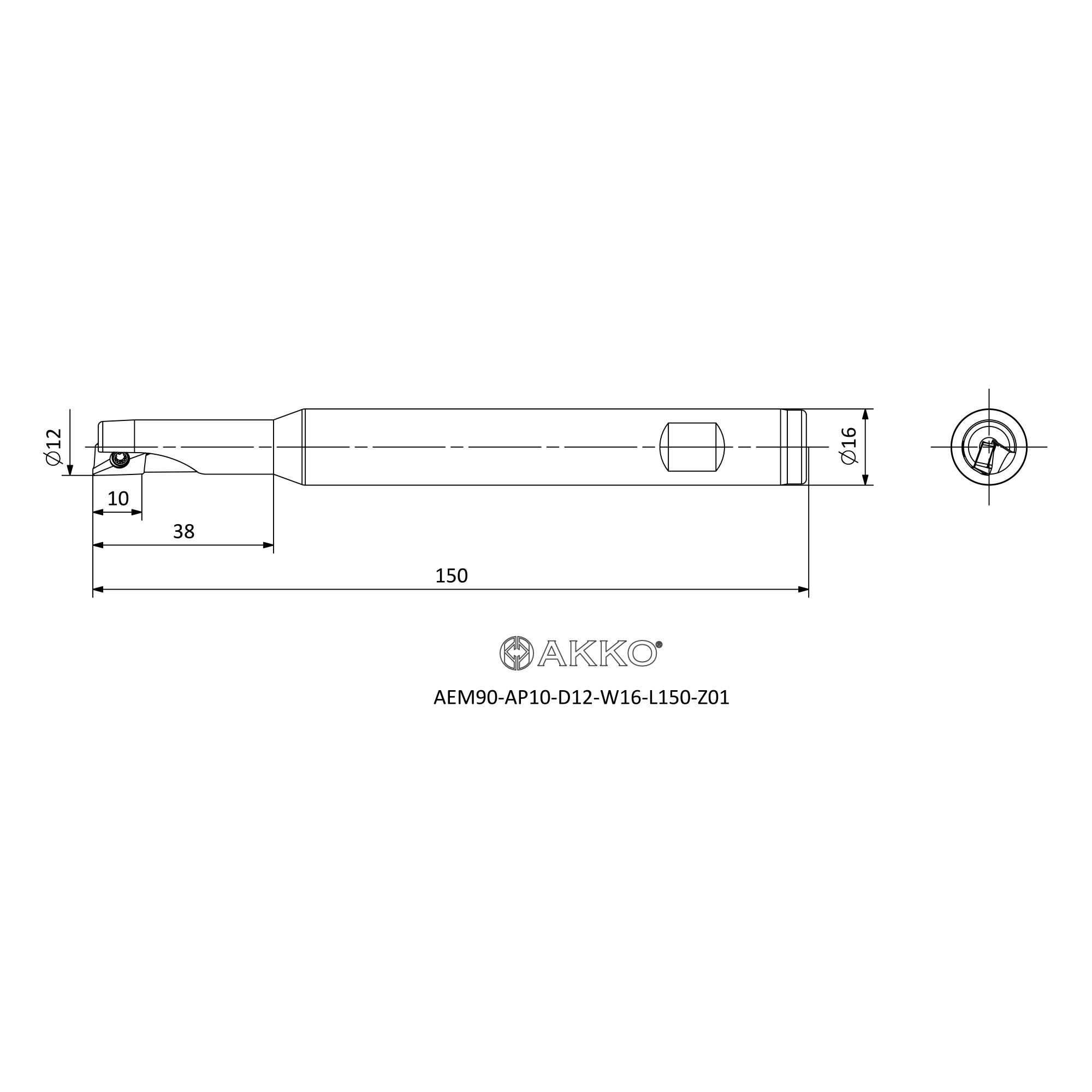 AKKO AEM90-AP10-D12-W16-L150-Z01 — фото 3