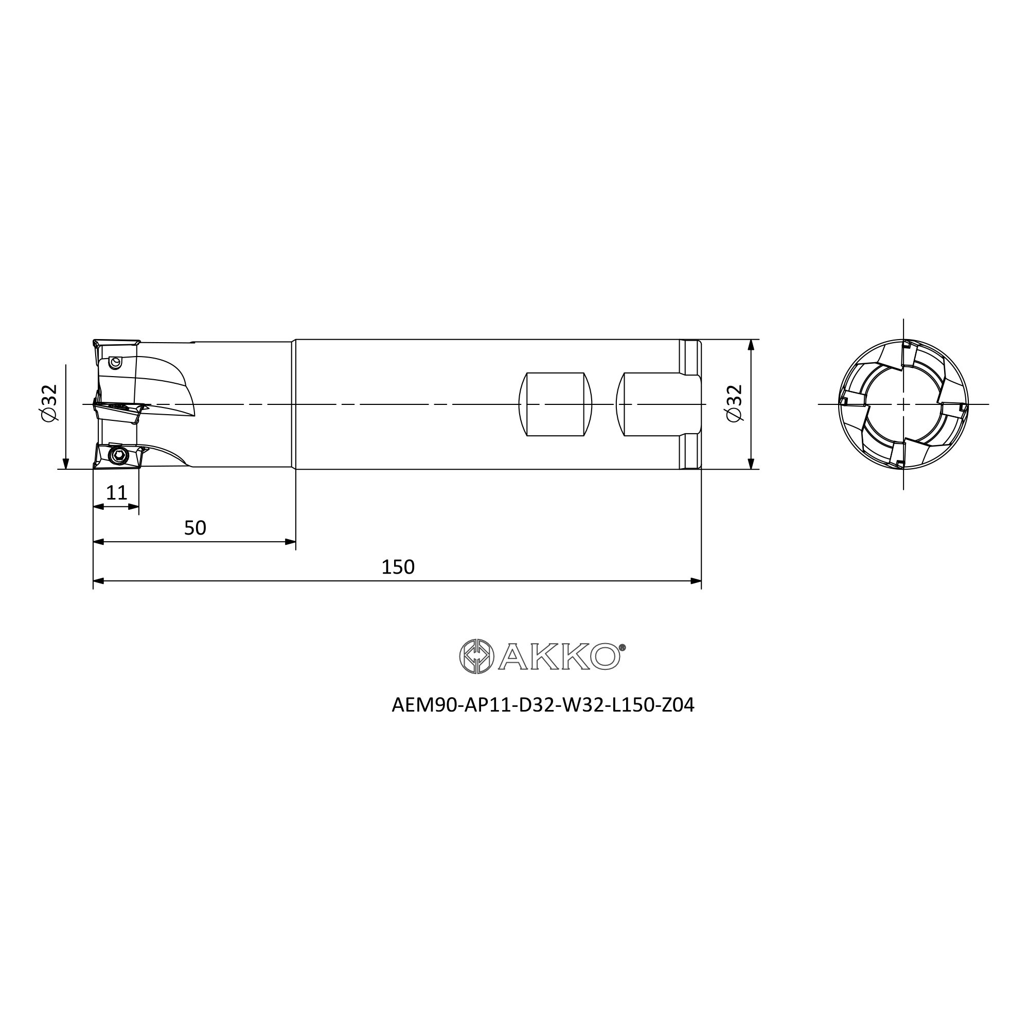 AKKO AEM90-AP11-D32-W32-L150-Z04 — фото 3