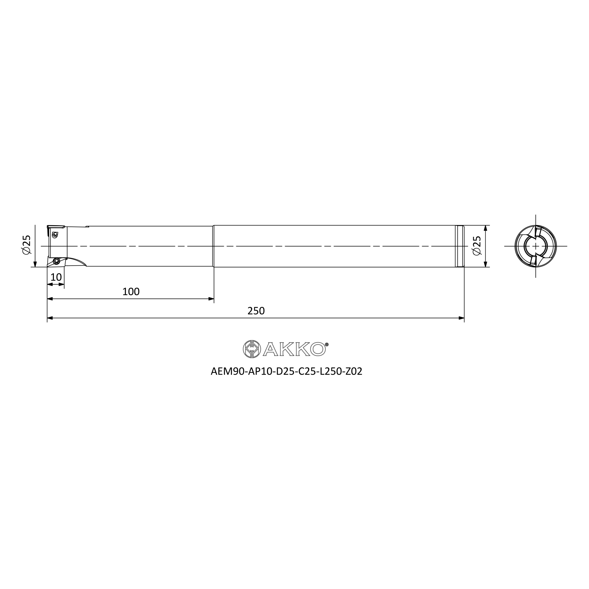 AKKO AEM90-AP10-D25-C25-L250-Z02 — фото 3