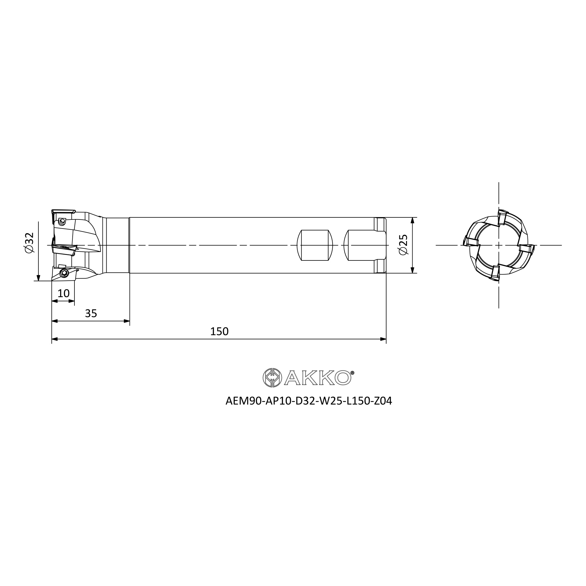 AKKO AEM90-AP10-D32-W25-L150-Z04 — фото 3
