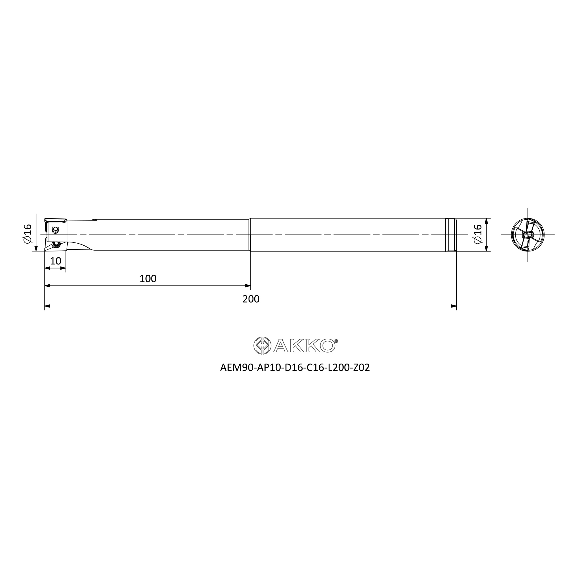 AKKO AEM90-AP10-D16-C16-L200-Z02 — фото 3