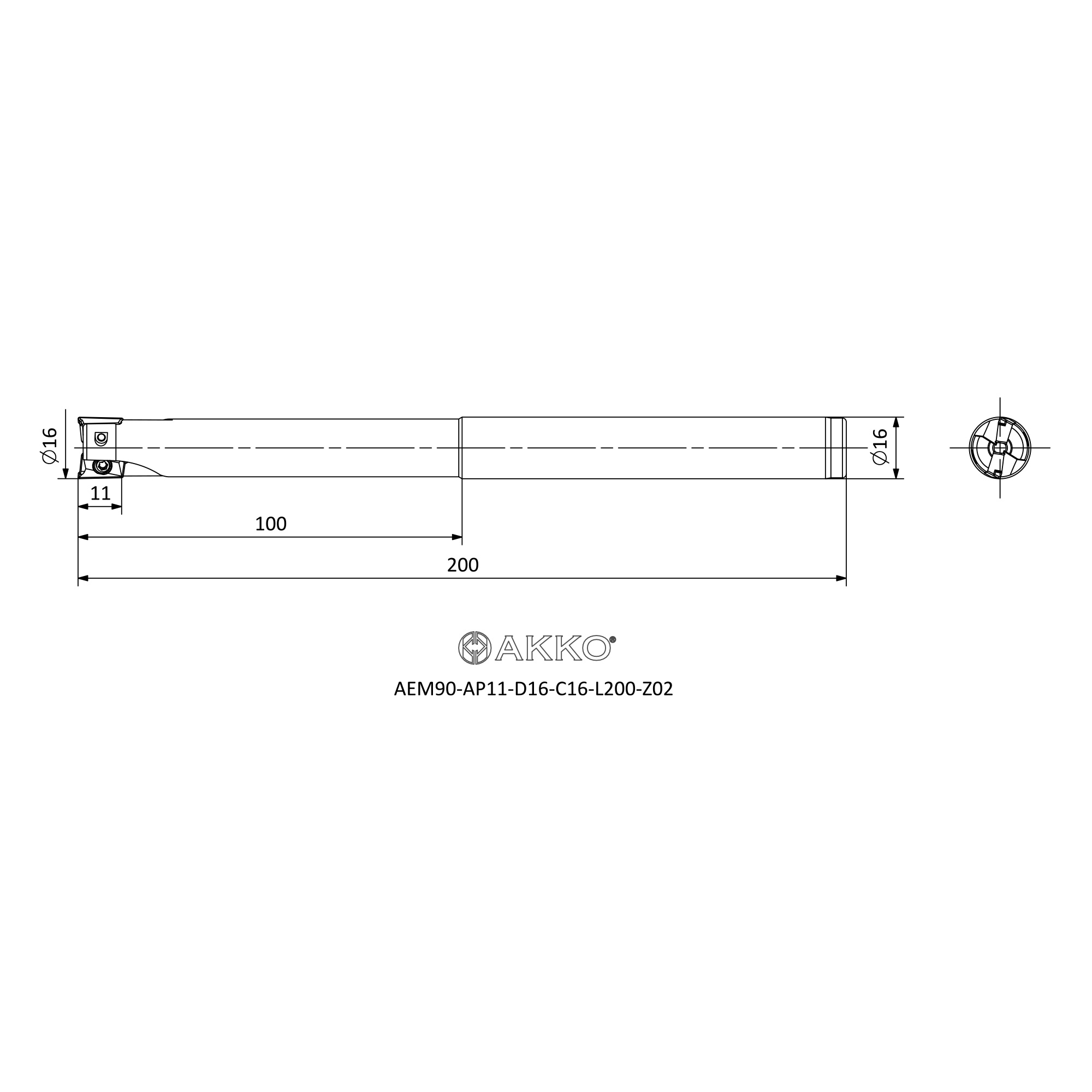 AKKO AEM90-AP11-D16-C16-L200-Z02 — фото 3