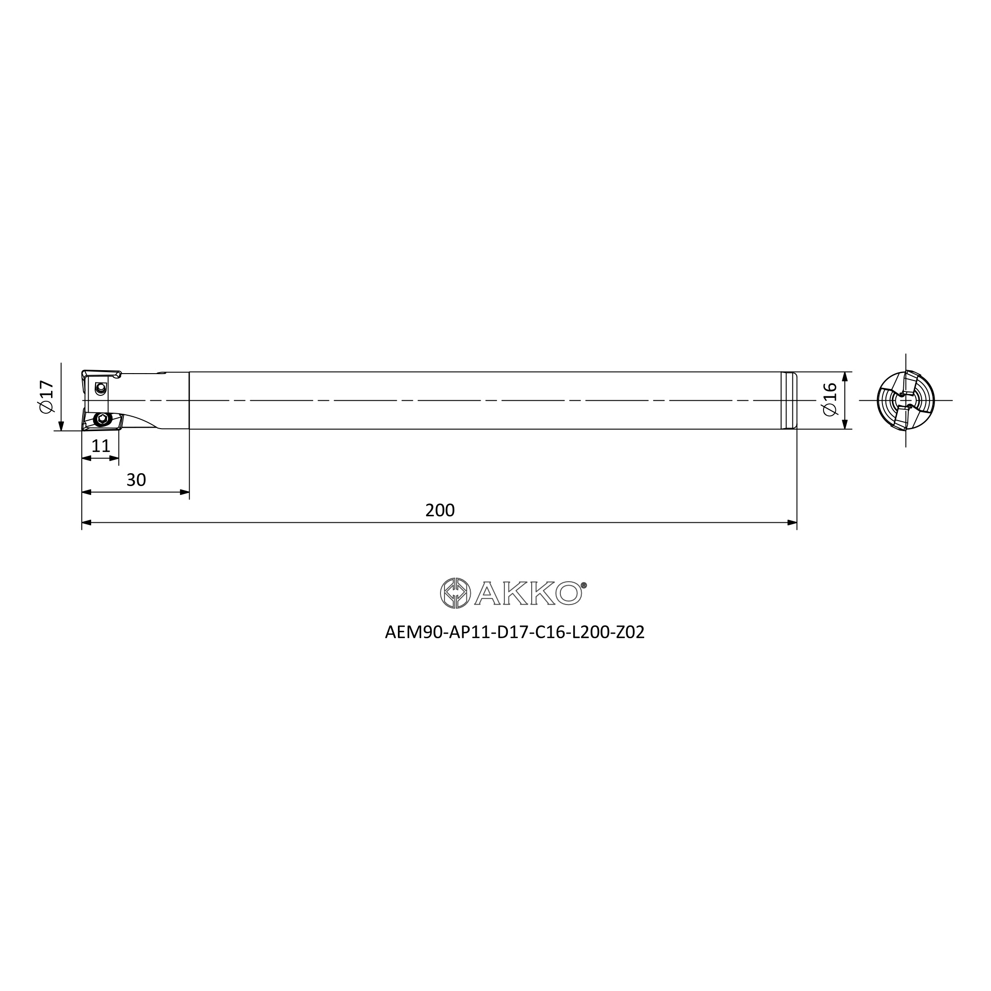 AKKO AEM90-AP11-D17-C16-L200-Z02 — фото 3