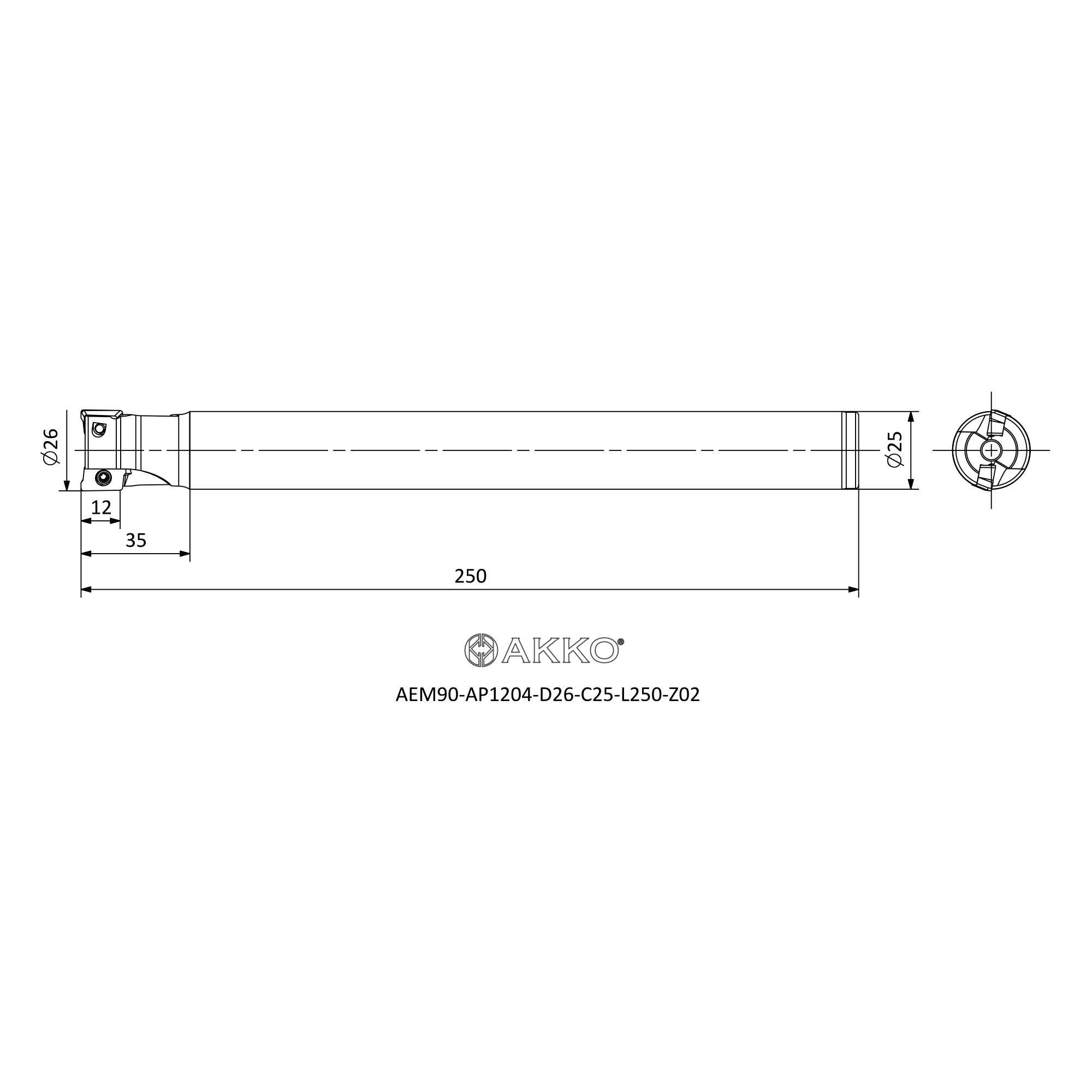 AKKO AEM90-AP1204-D26-C25-L250-Z02 — фото 3