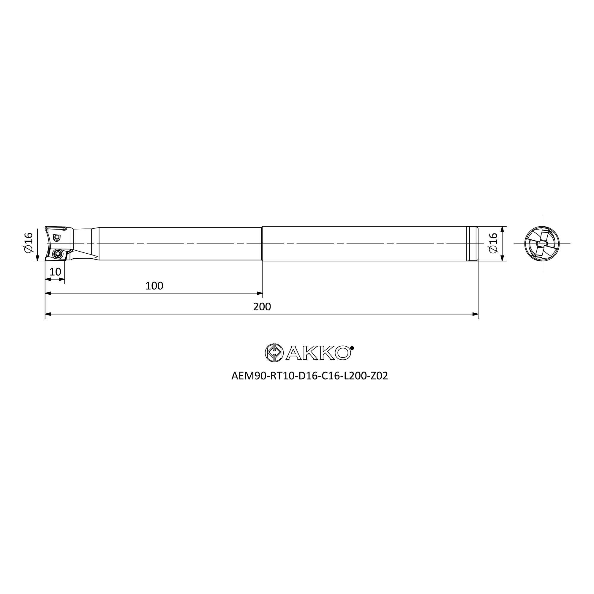 AKKO AEM90-RT10-D16-C16-L200-Z02 — фото 3