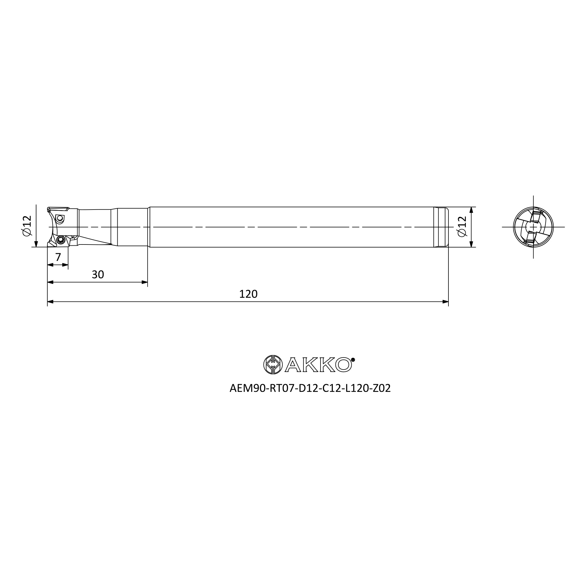 AKKO AEM90-RT07-D12-C12-L120-Z02 — фото 3