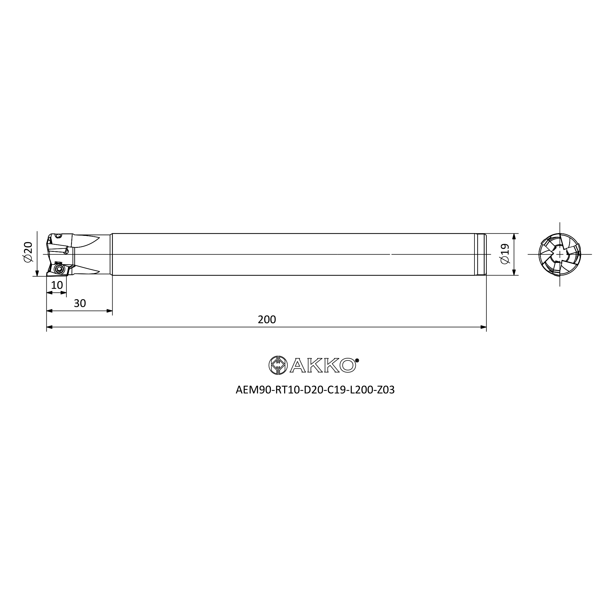 AKKO AEM90-RT10-D20-C19-L200-Z03 — фото 3