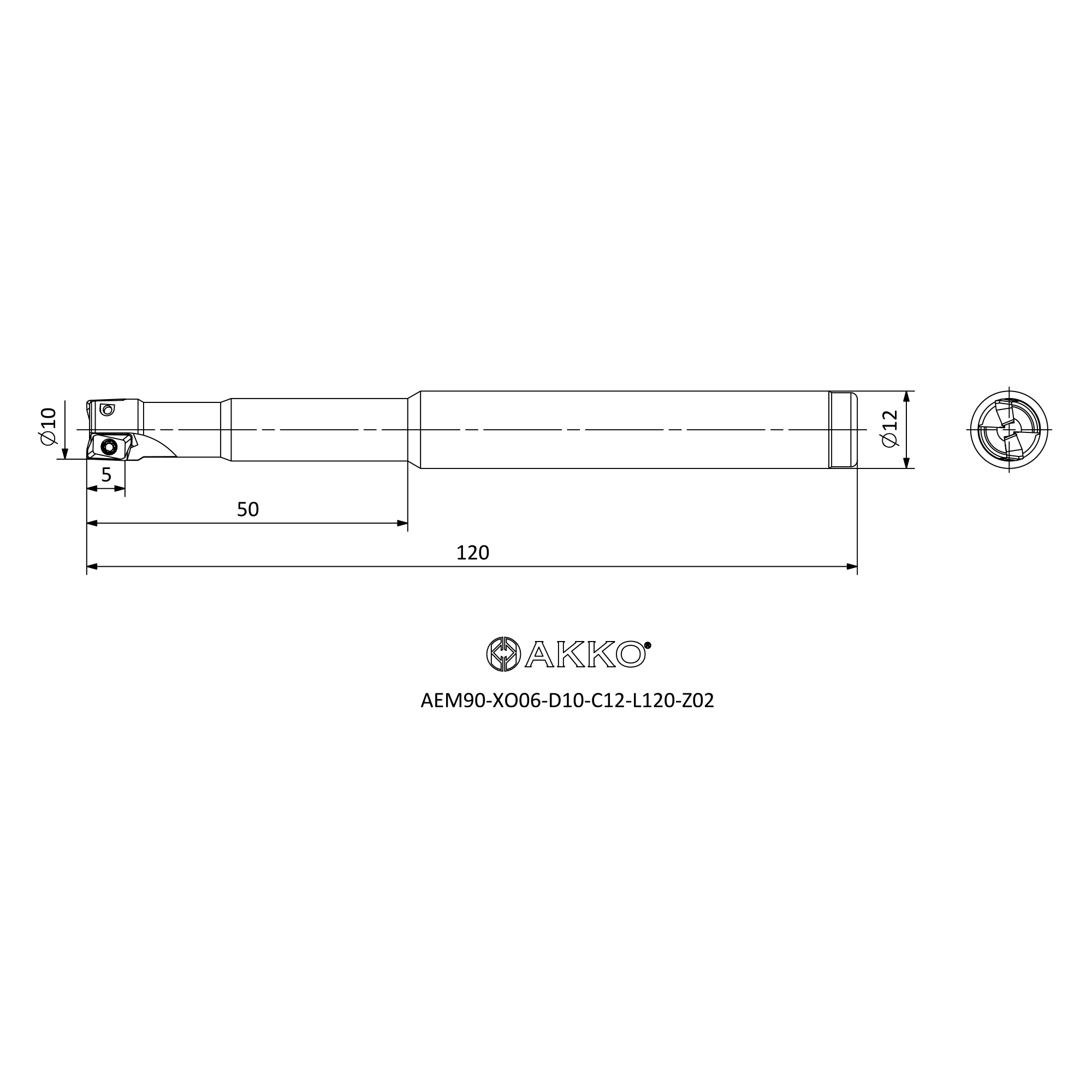 AKKO AEM90-XO06-D10-C12-L120-Z02 — фото 3