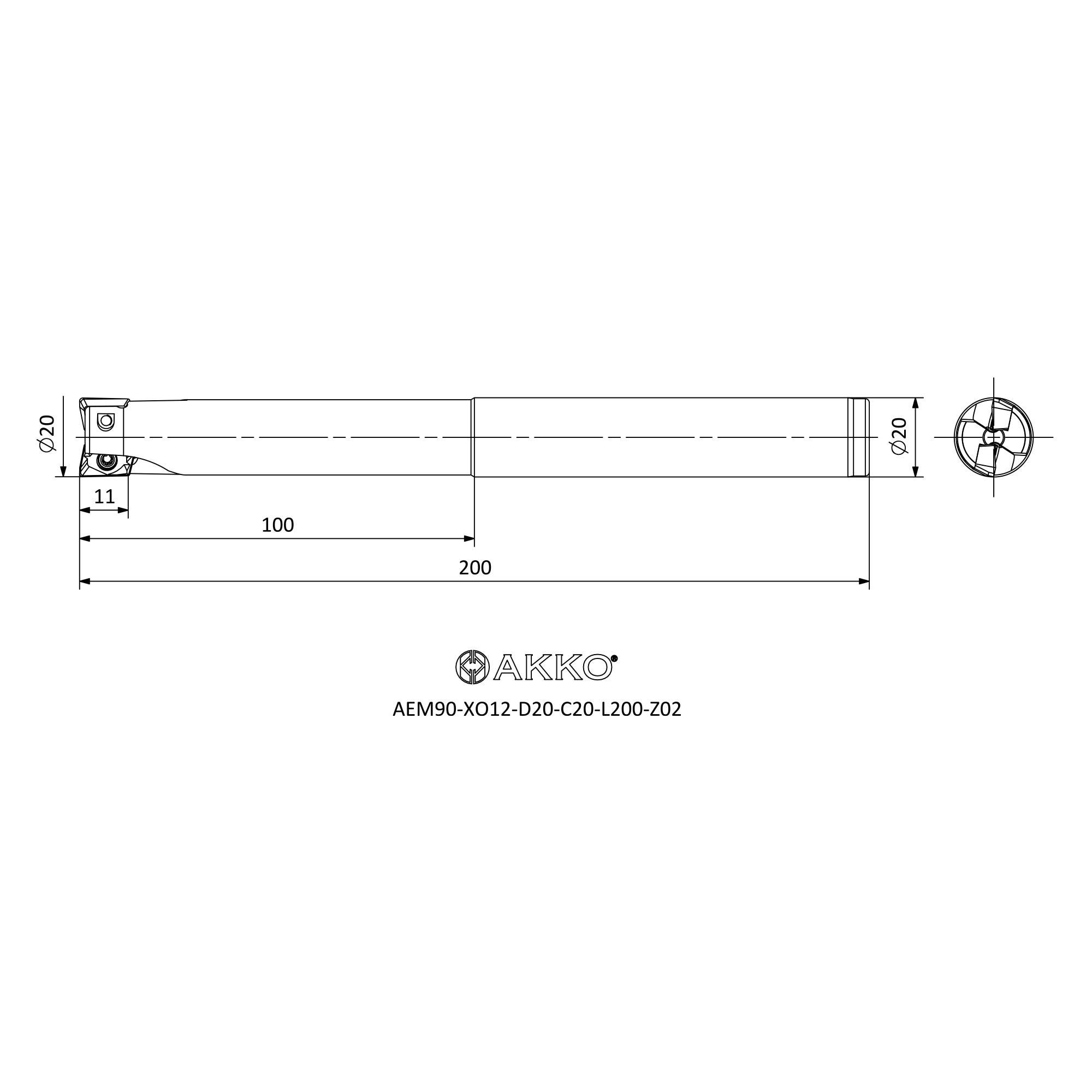 AKKO AEM90-XO12-D20-C20-L200-Z02 — фото 3