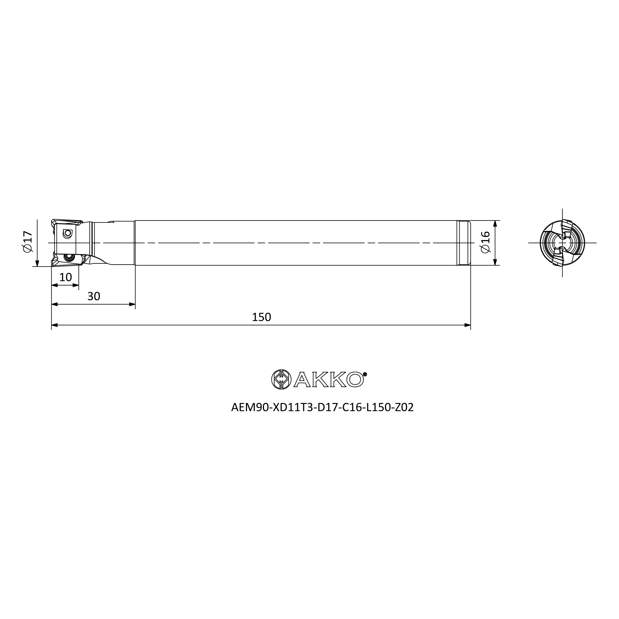 AKKO AEM90-XD11T3-D17-C16-L150-Z02 — фото 3