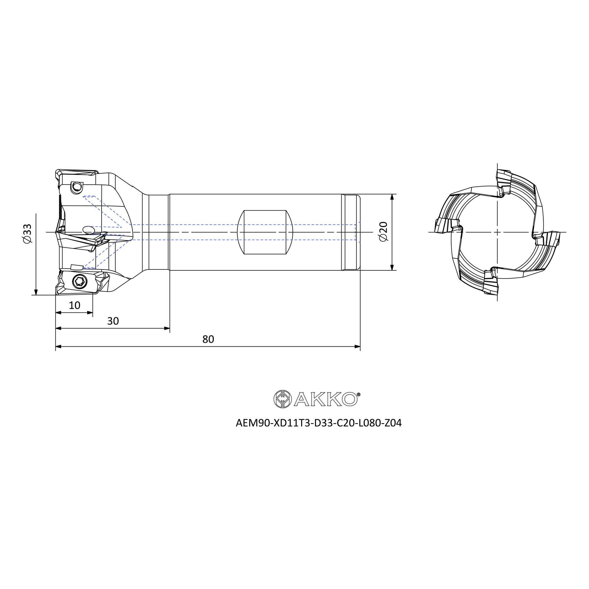 AKKO AEM90-XD11T3-D33-C20-L080-Z04-H — фото 3