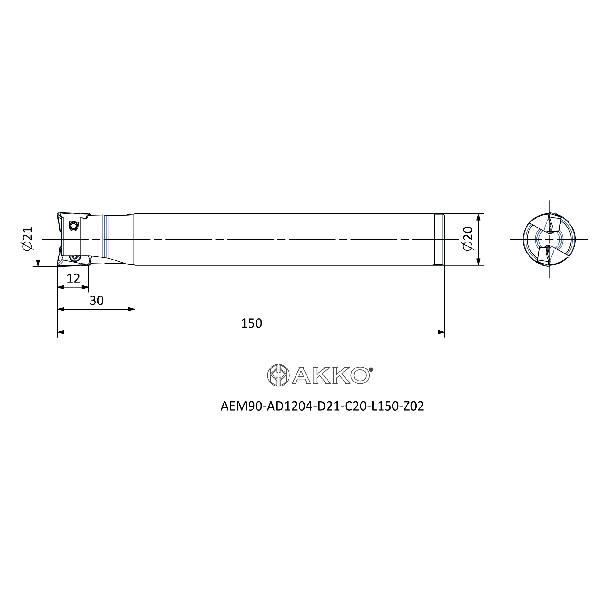 AKKO AEM90-AD1204-D21-C20-L150-Z02 — фото 3