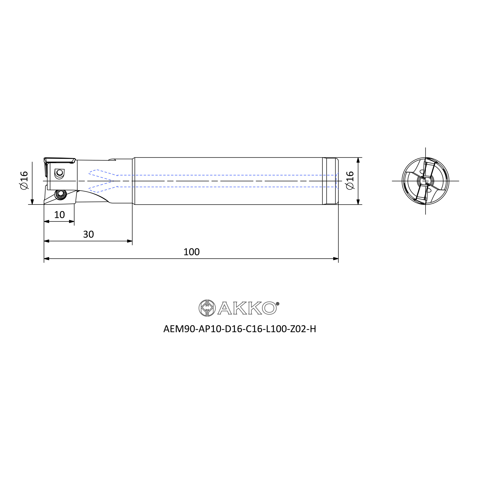 AKKO AEM90-AP10-D16-C16-L100-Z02-H — фото 3