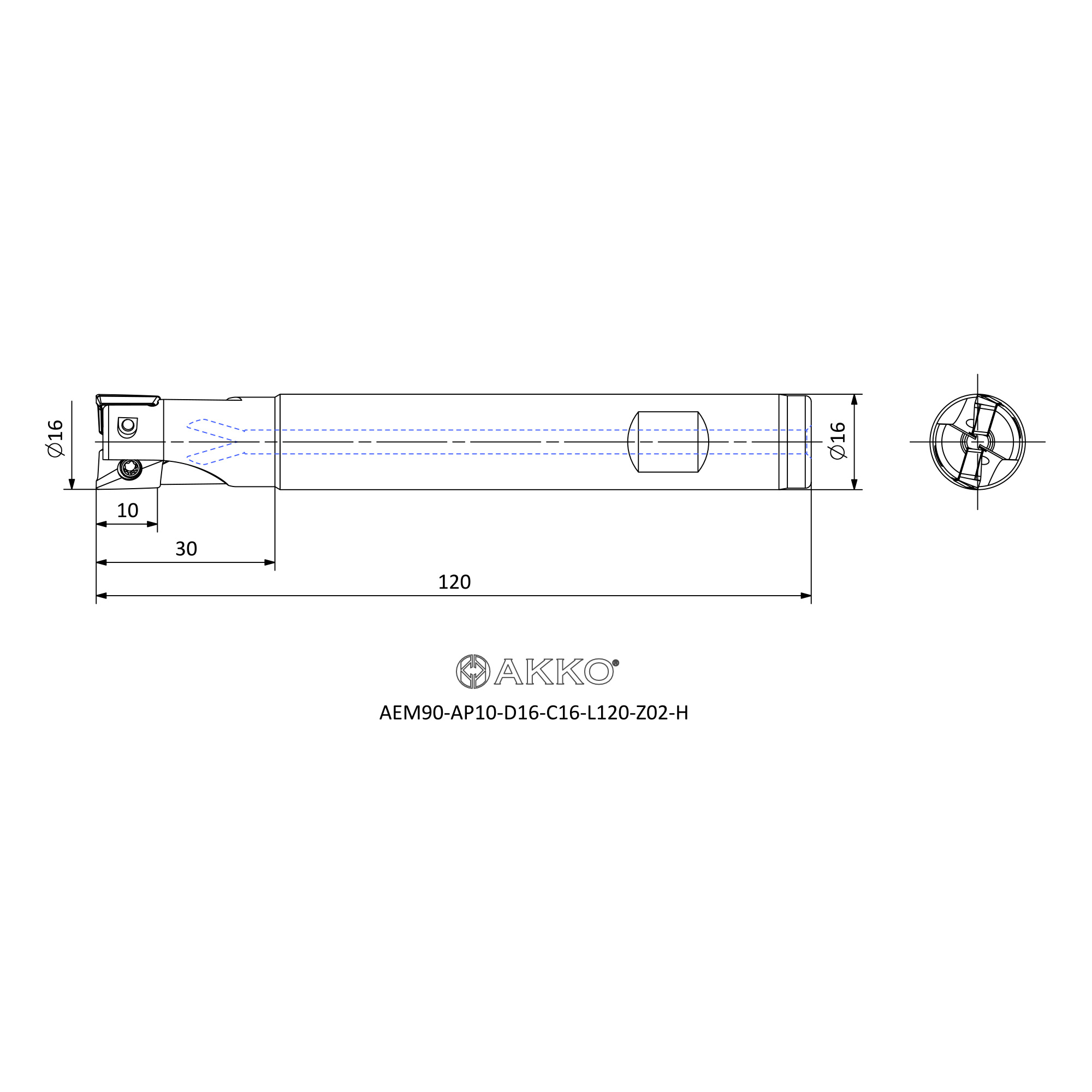 AKKO AEM90-AP10-D16-C16-L120-Z02-H — фото 3