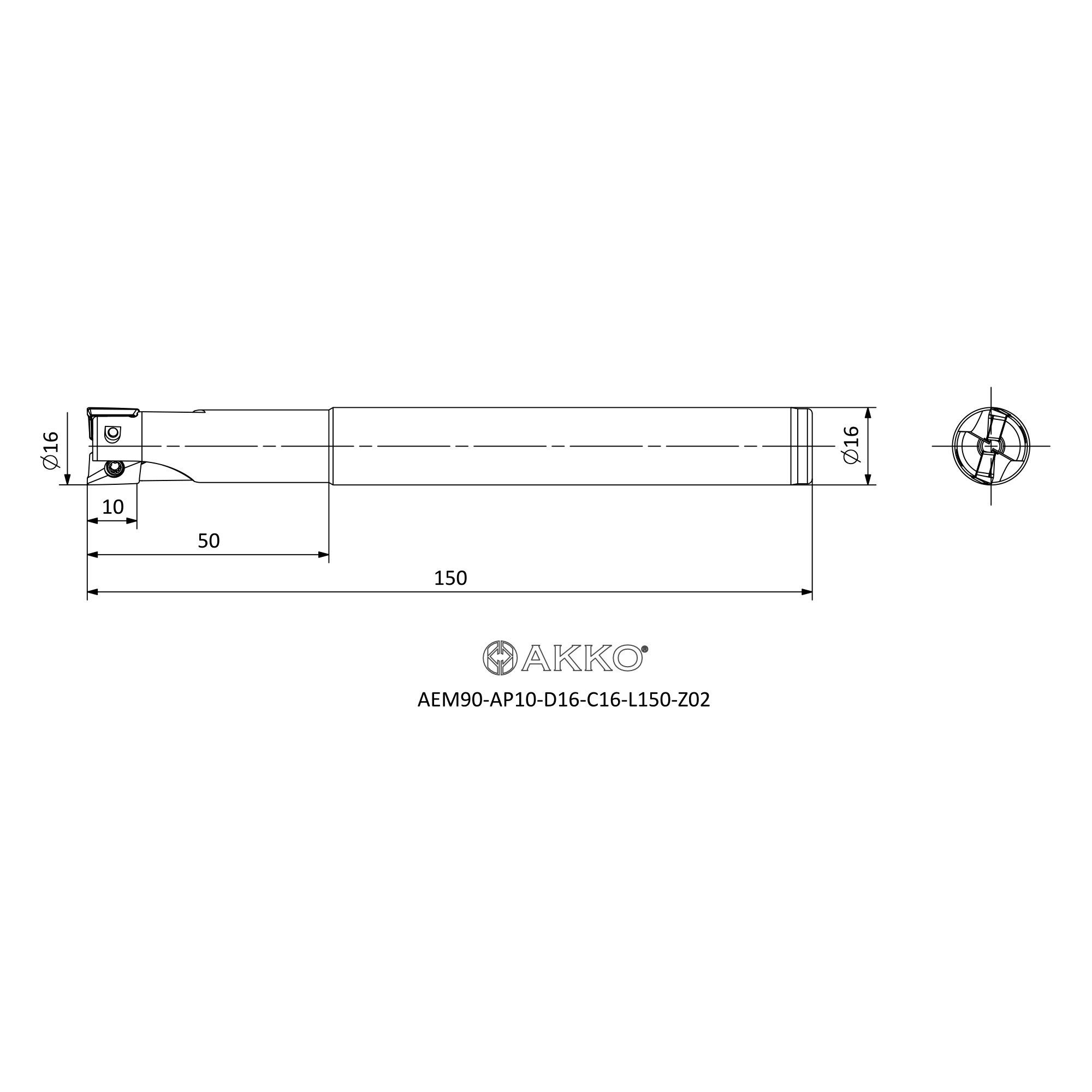 AKKO AEM90-AP10-D16-C16-L150-Z02 — фото 3