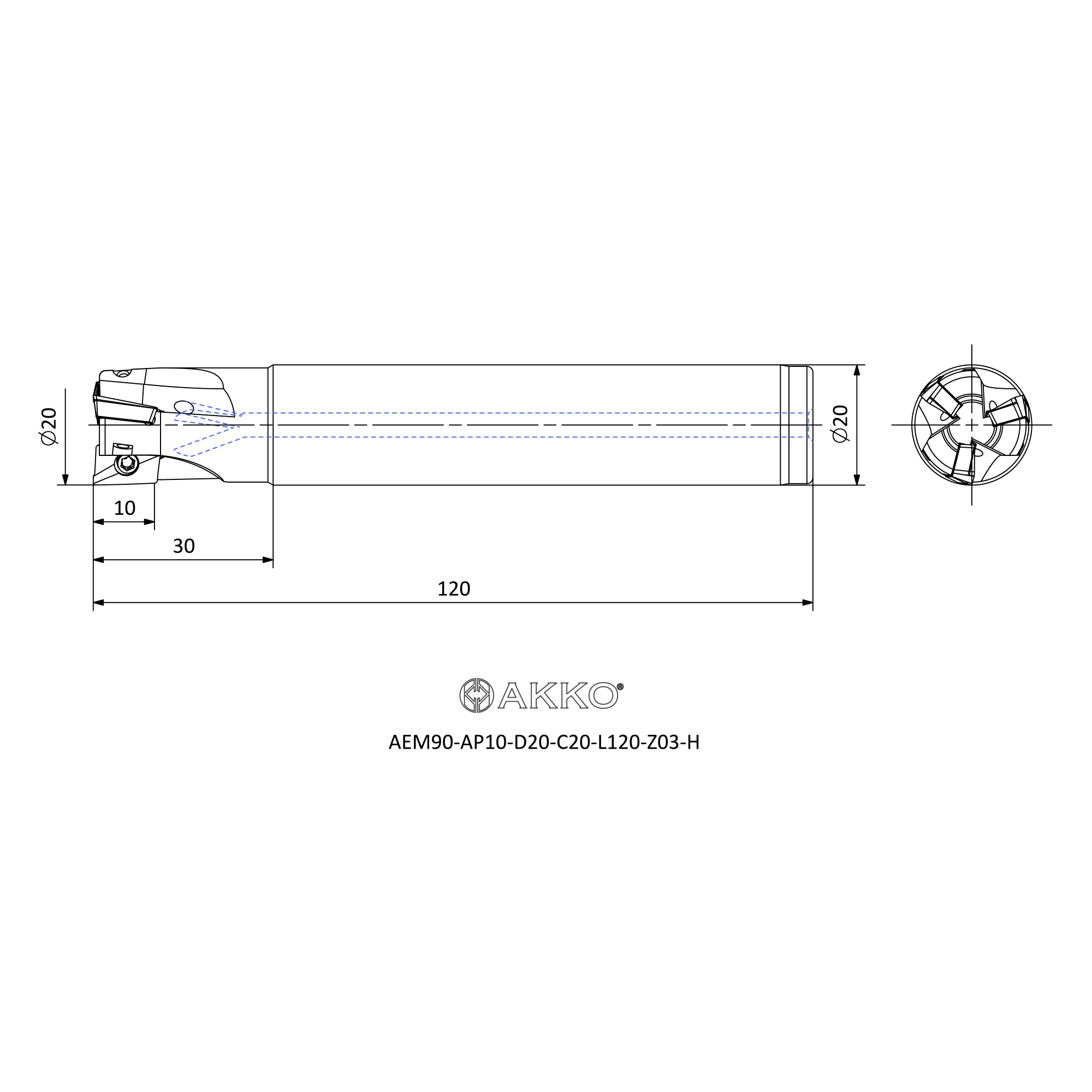 AKKO AEM90-AP10-D20-C20-L120-Z03-H — фото 3