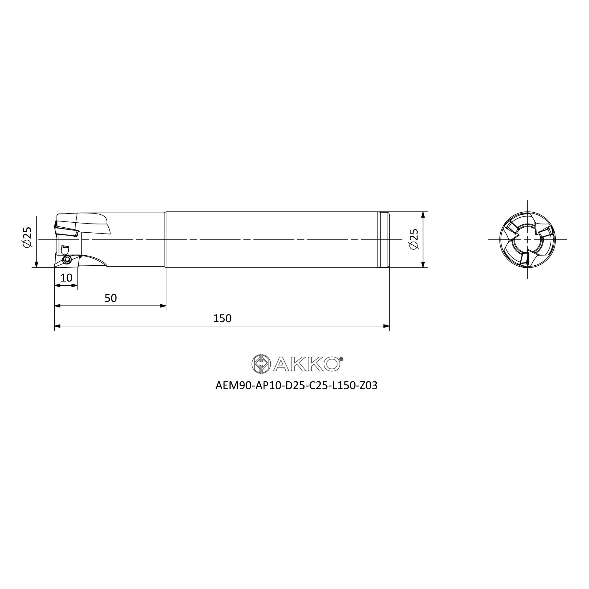 AKKO AEM90-AP10-D25-C25-L150-Z03 — фото 3