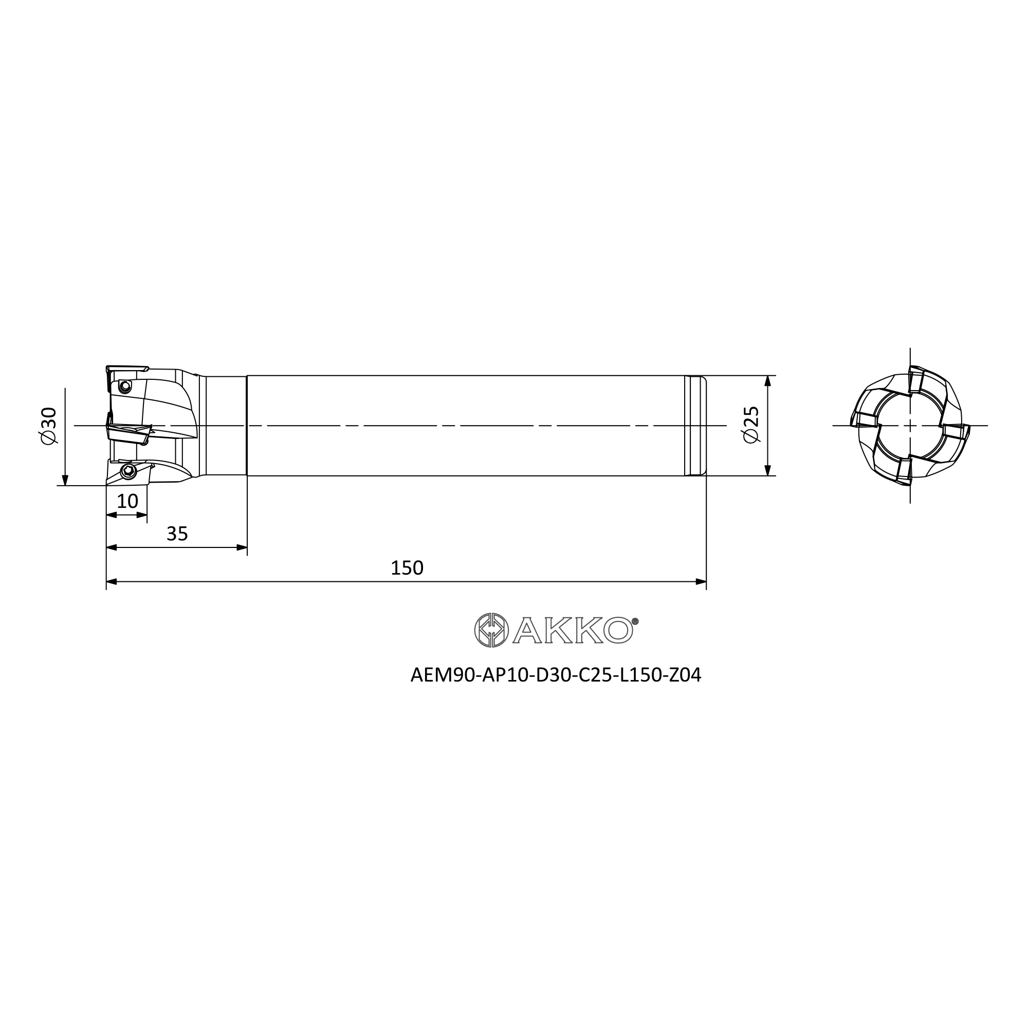 AKKO AEM90-AP10-D30-C25-L150-Z04 — фото 3