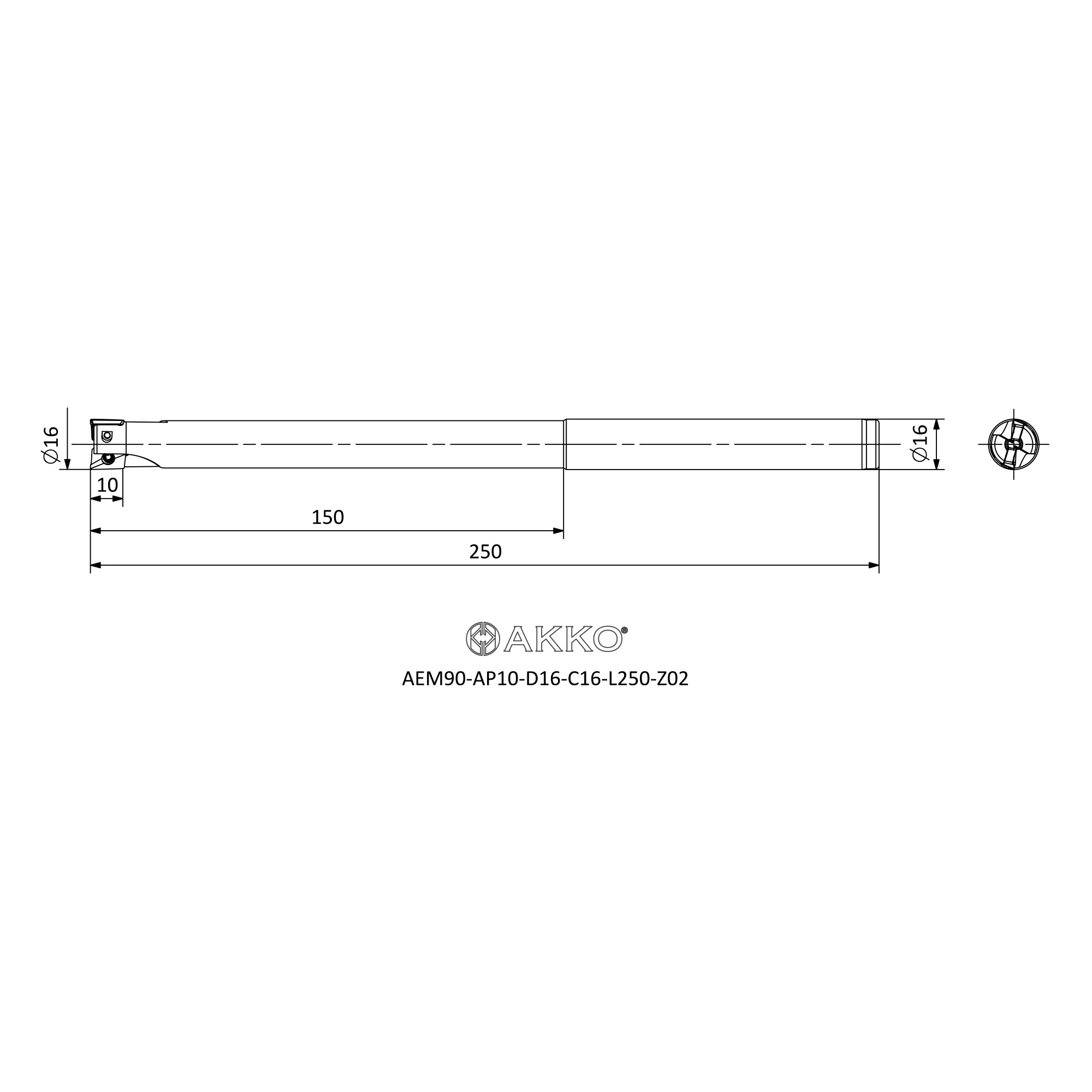 AKKO AEM90-AP10-D16-C16-L250-Z02 — фото 3