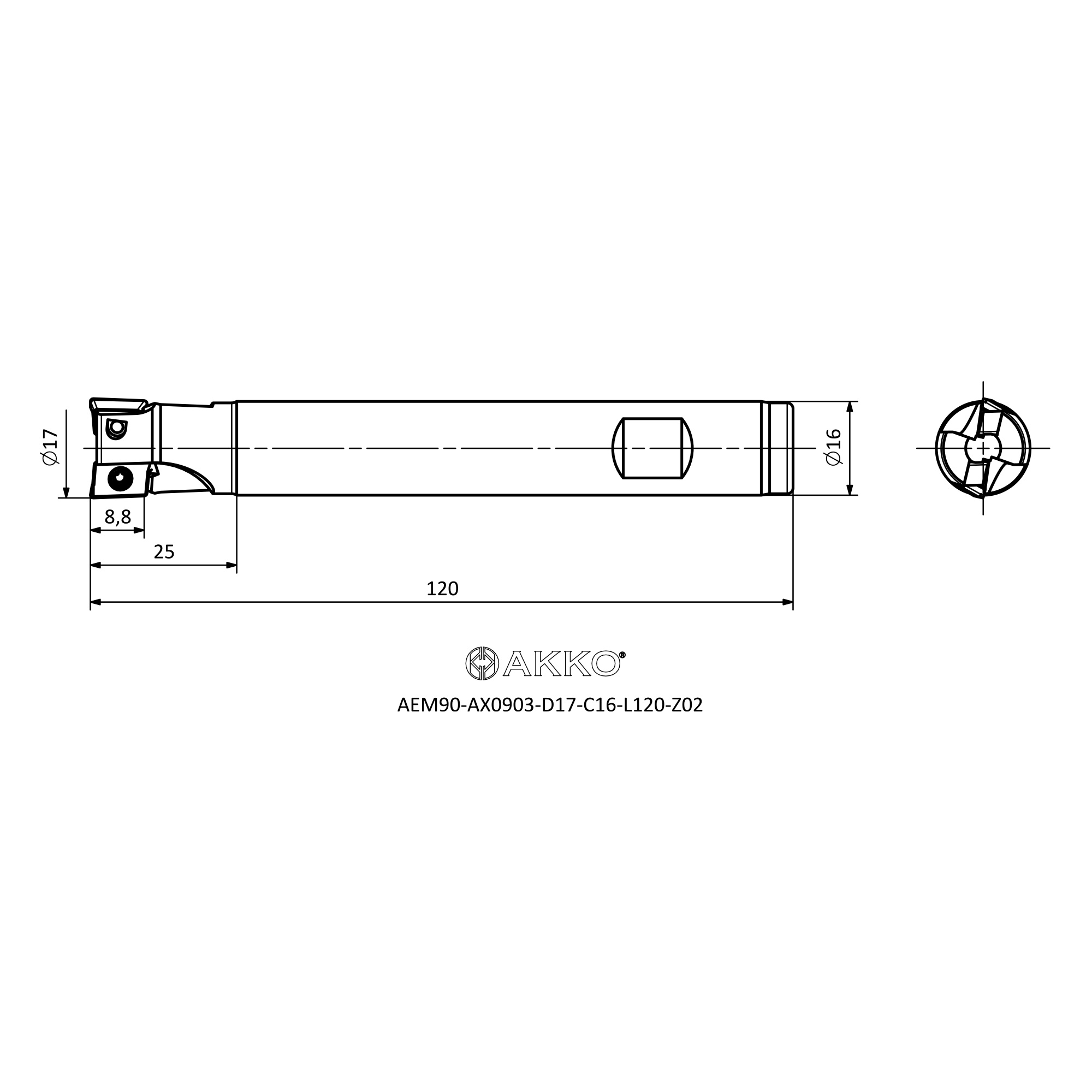 AKKO AEM90-AX0903-D17-C16-L120-Z02 — фото 3