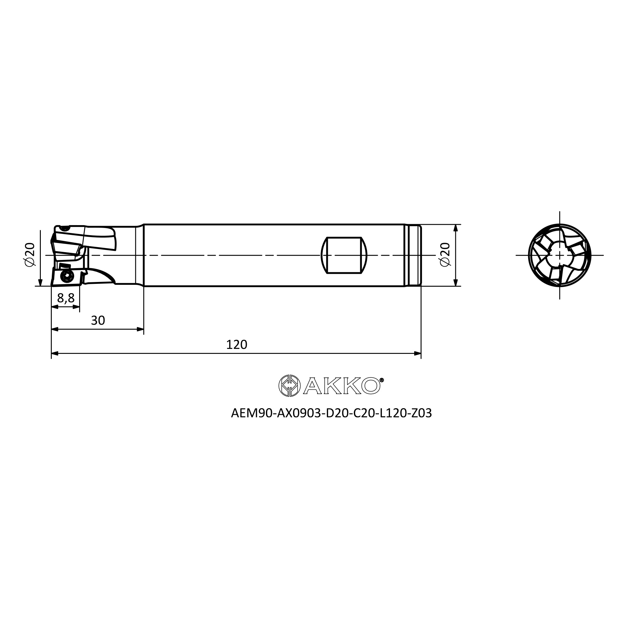 AKKO AEM90-AX0903-D20-C20-L120-Z03 — фото 3