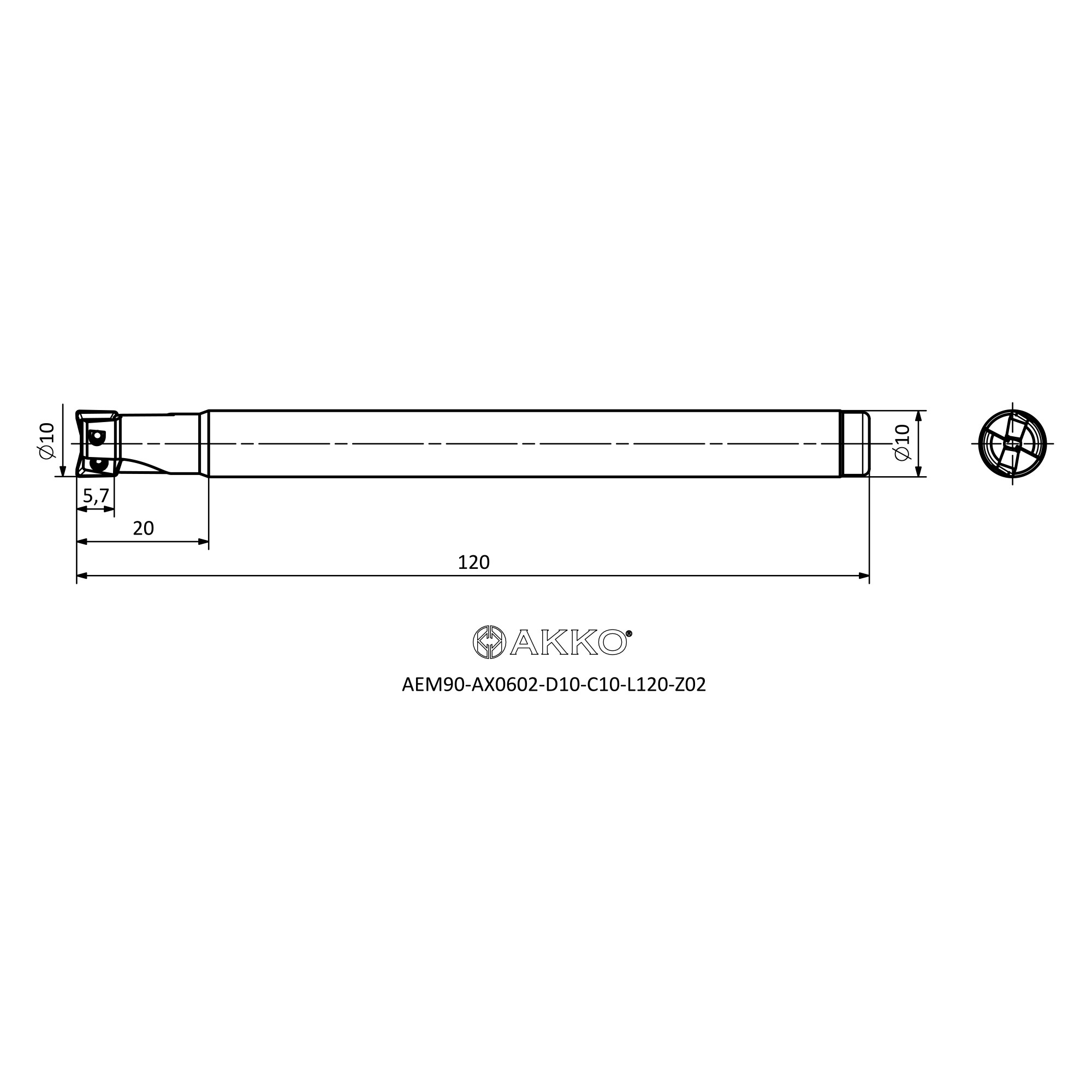 AKKO AEM90-AX0602-D10-C10-L120-Z02 — фото 3