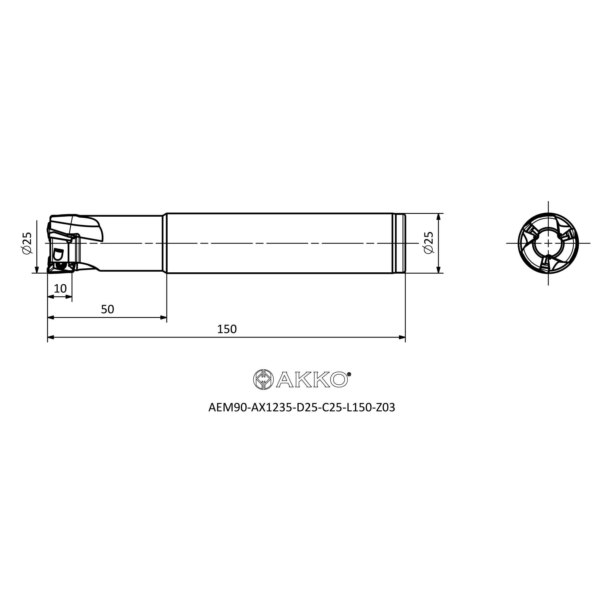 AKKO AEM90-AX1235-D25-C25-L150-Z03 — фото 3