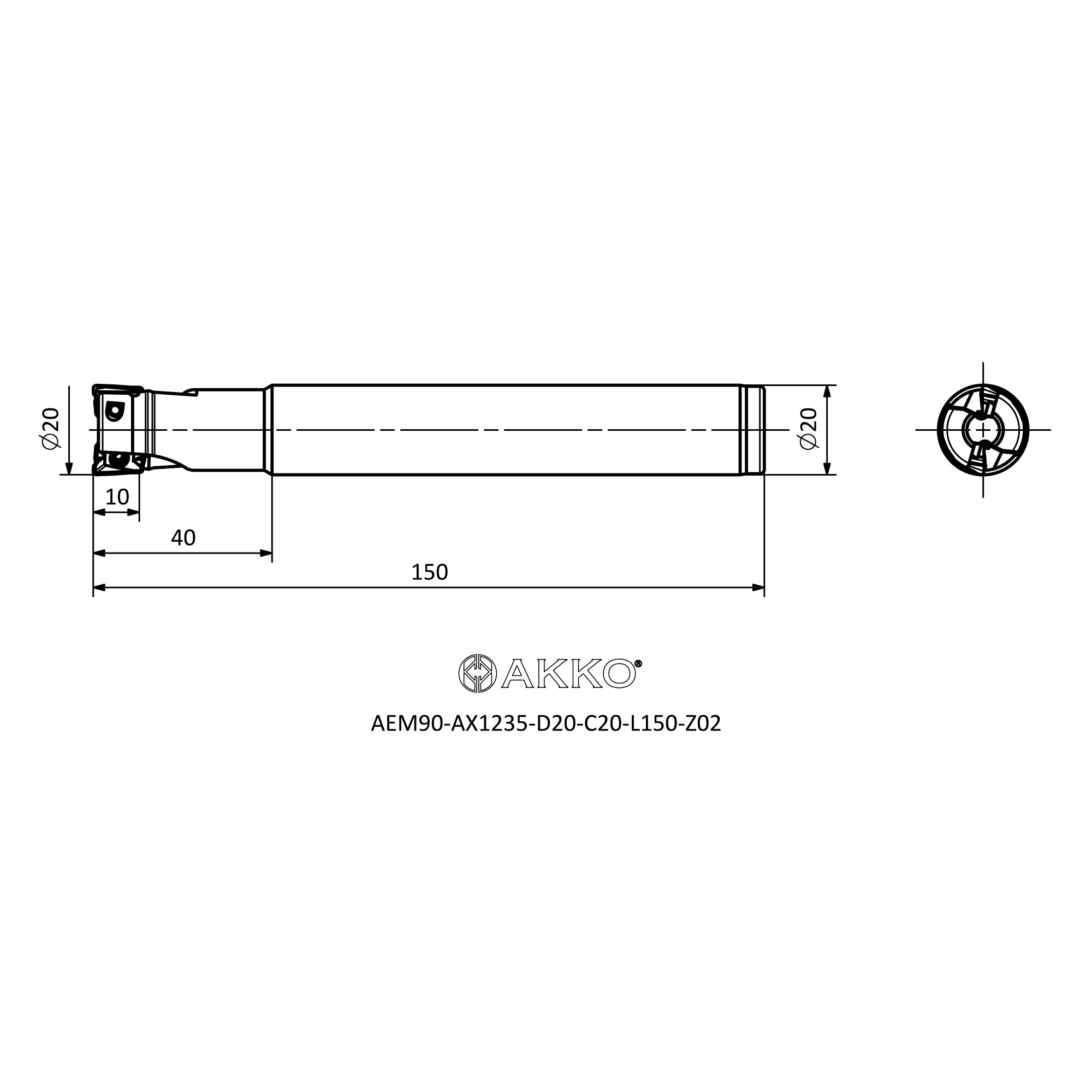 AKKO AEM90-AX1235-D20-C20-L150-Z02 — фото 3