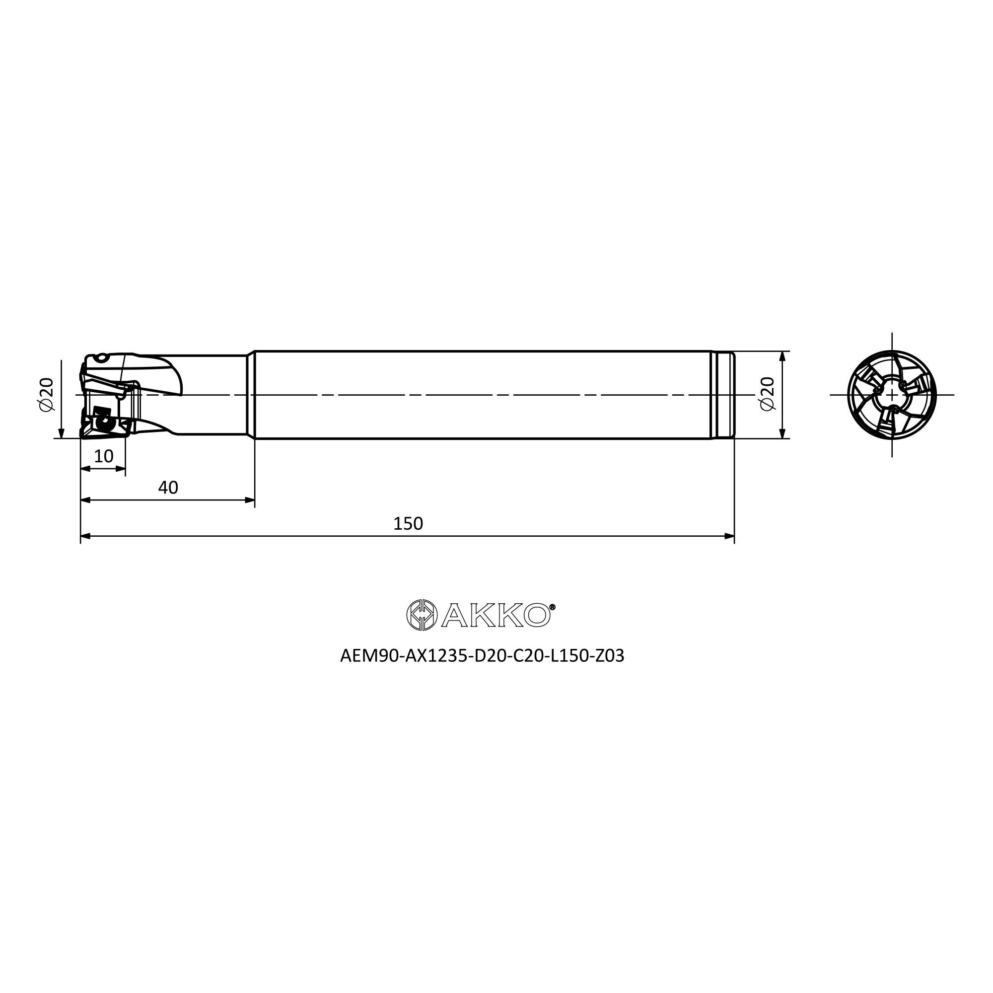AKKO AEM90-AX1235-D20-C20-L150-Z03 — фото 3